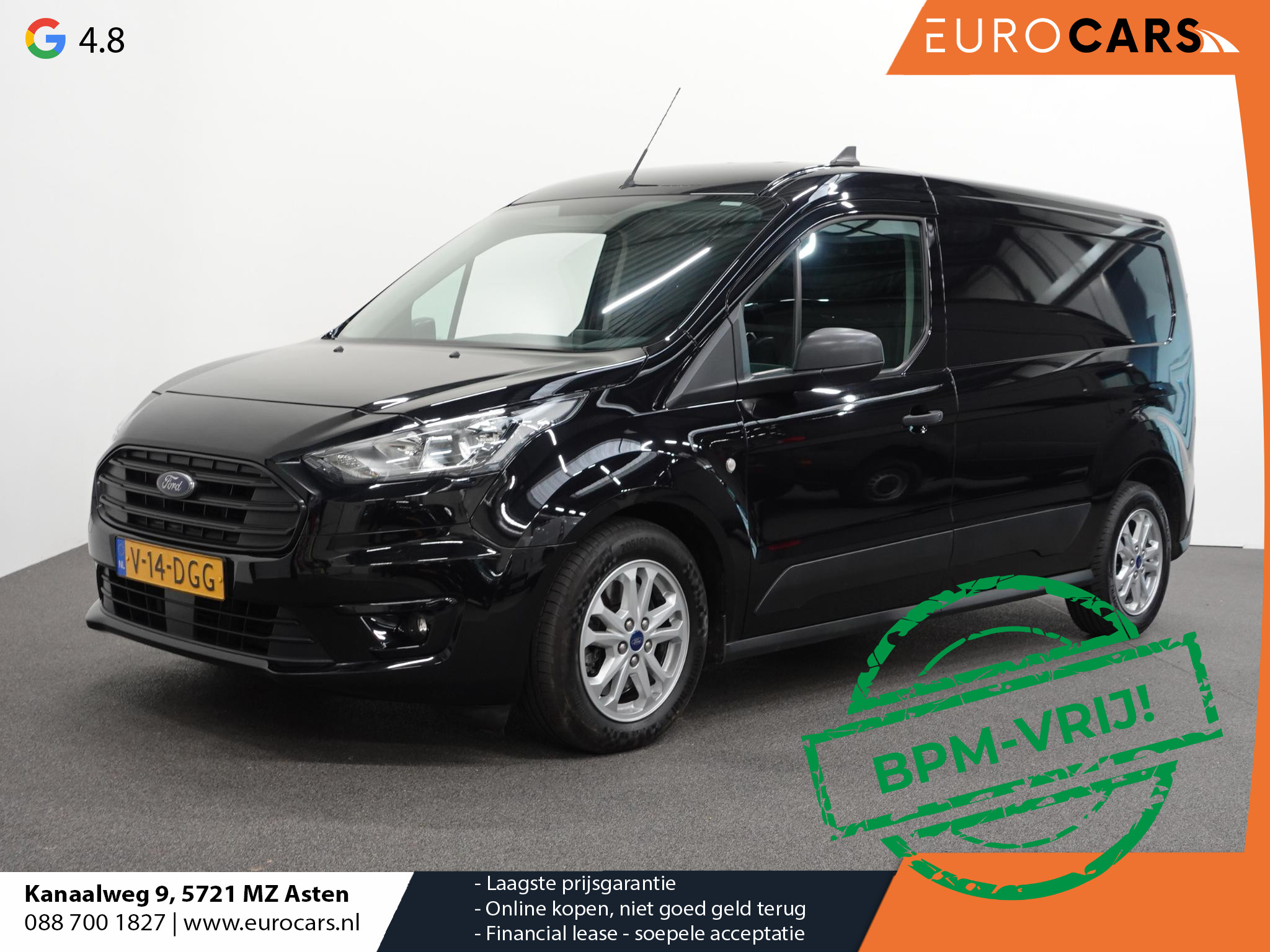 Ford Transit Connect 100pk Automaat L2 Trend Navi Airco Cruise Control Camera 3 zits