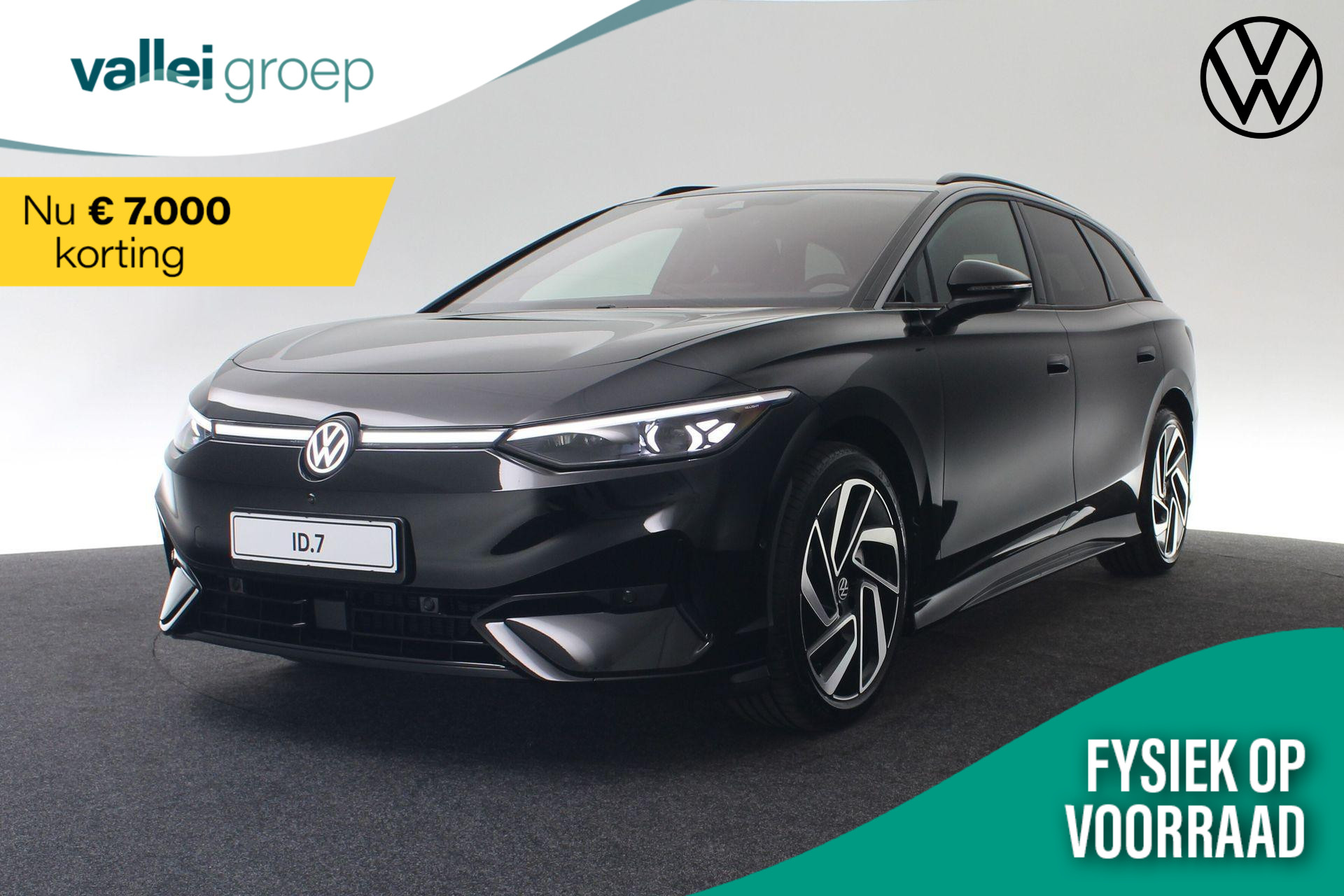Volkswagen ID.7 Tourer Pro Business 77 kWh 210 kW / 286 pk | IQ Light | HUD | Stoelventilatie | 360 Camera | 20 inch