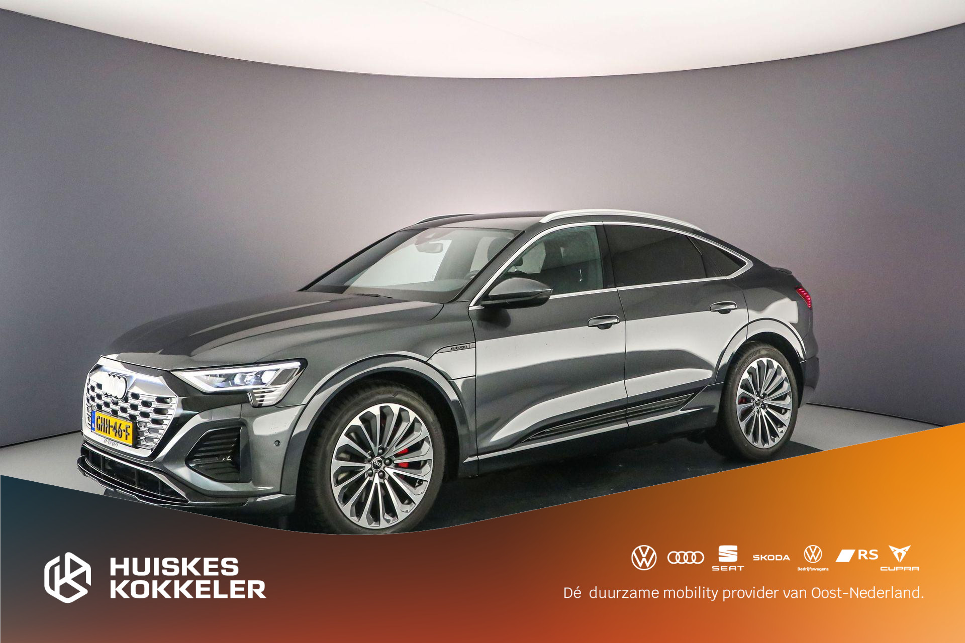 Audi Q8 Sportback e-tron 50 quattro S Edition 95 kWh | S Line | Air Suspension| Adapt. Cruise | Carplay | Audi Sound | 21 inch | Rode Remklauw