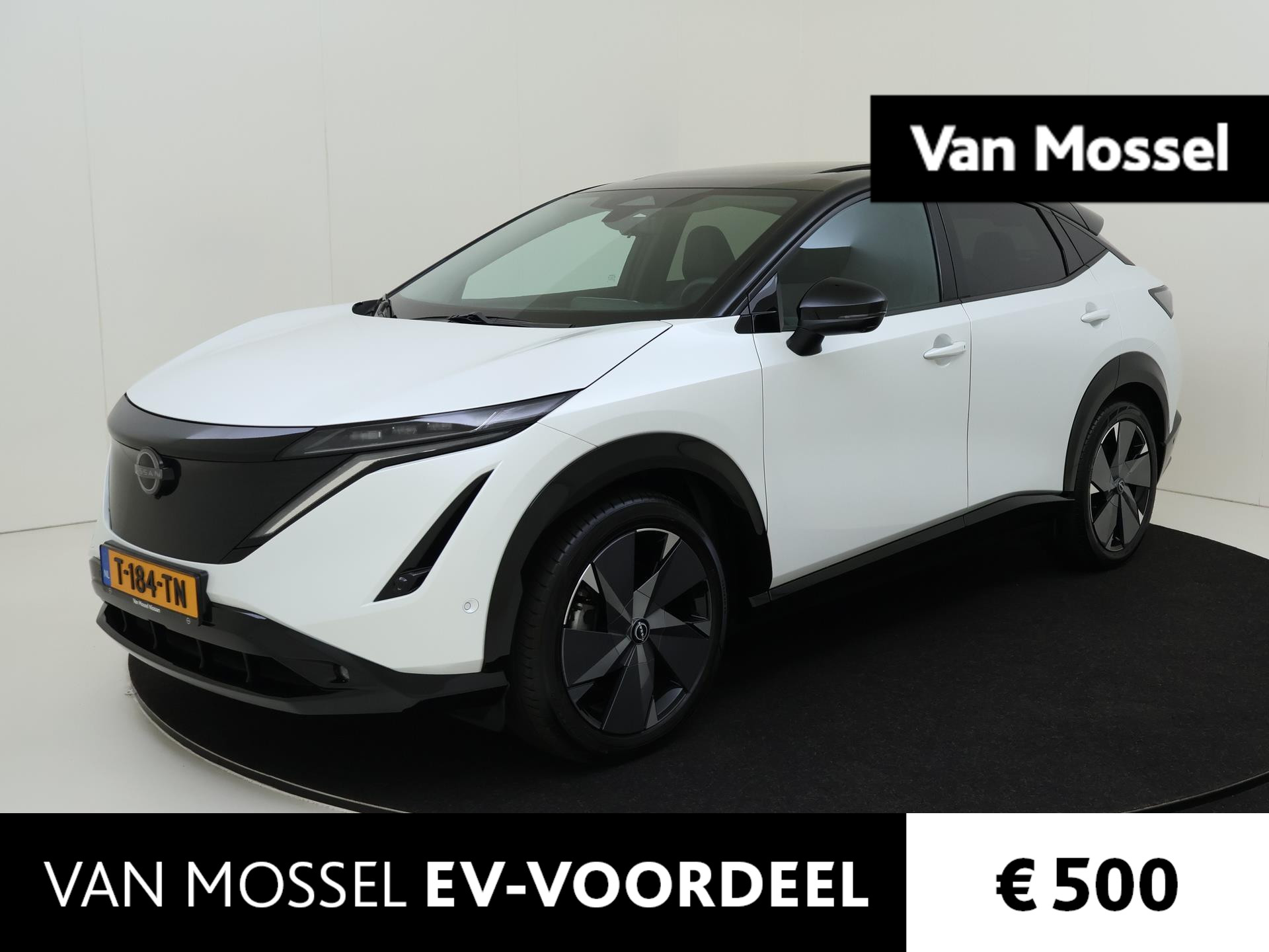 Nissan ARIYA e-4ORCE Evolve 87 kWh | Schuif/kanteldak | BOSE | 360 Camera | Head-up display | Stoel & Stoelverwarming | Navigatie