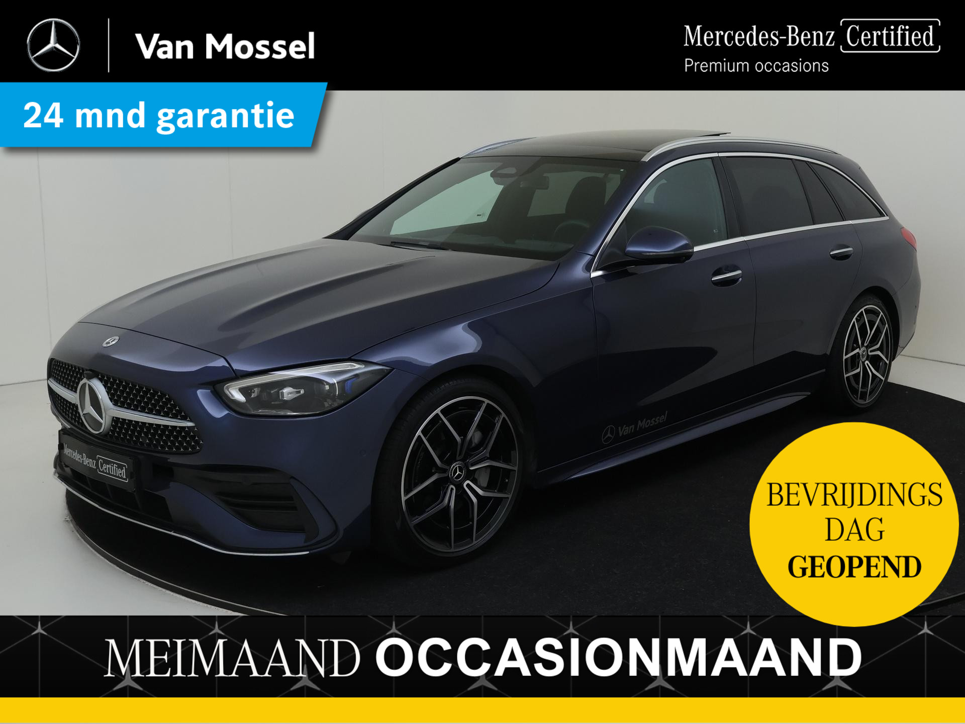 Mercedes-Benz C-Klasse Estate 200 AMG Line / Stoelverwarming / 360Graden-Camera / Panaroma-schuifdak / Memory-Stoelen /