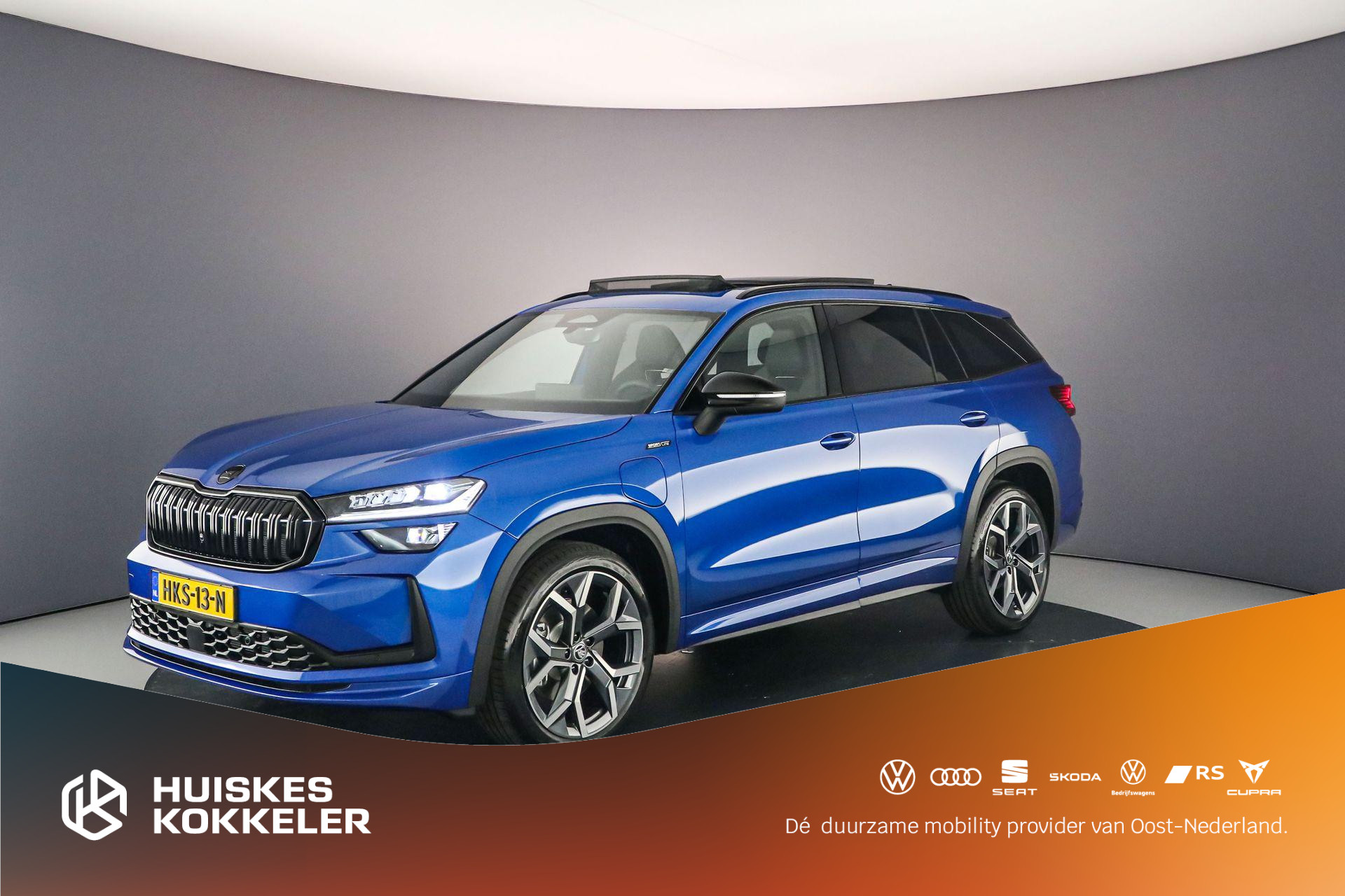 Škoda Kodiaq Sportline Business 1.5 TSI PHEV 204pk DSG Automaat Trekhaak, Panoramadak, Adaptive cruise control, Navigatie, Elektrische achterklep, LED matrix koplampen