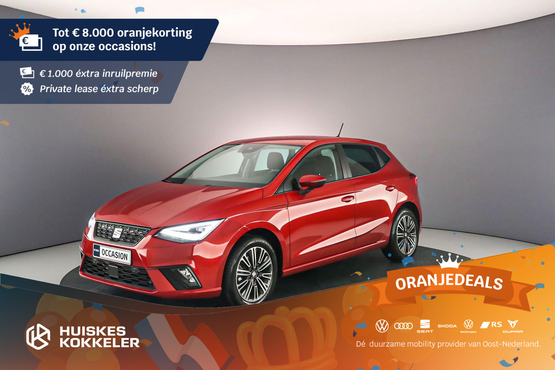 SEAT Ibiza Style business 1.0 TSI 110pk Adaptive cruise control, Achteruitrijcamera, LED koplampen, Airco, DAB, Radio, App connect, Parkeersensoren