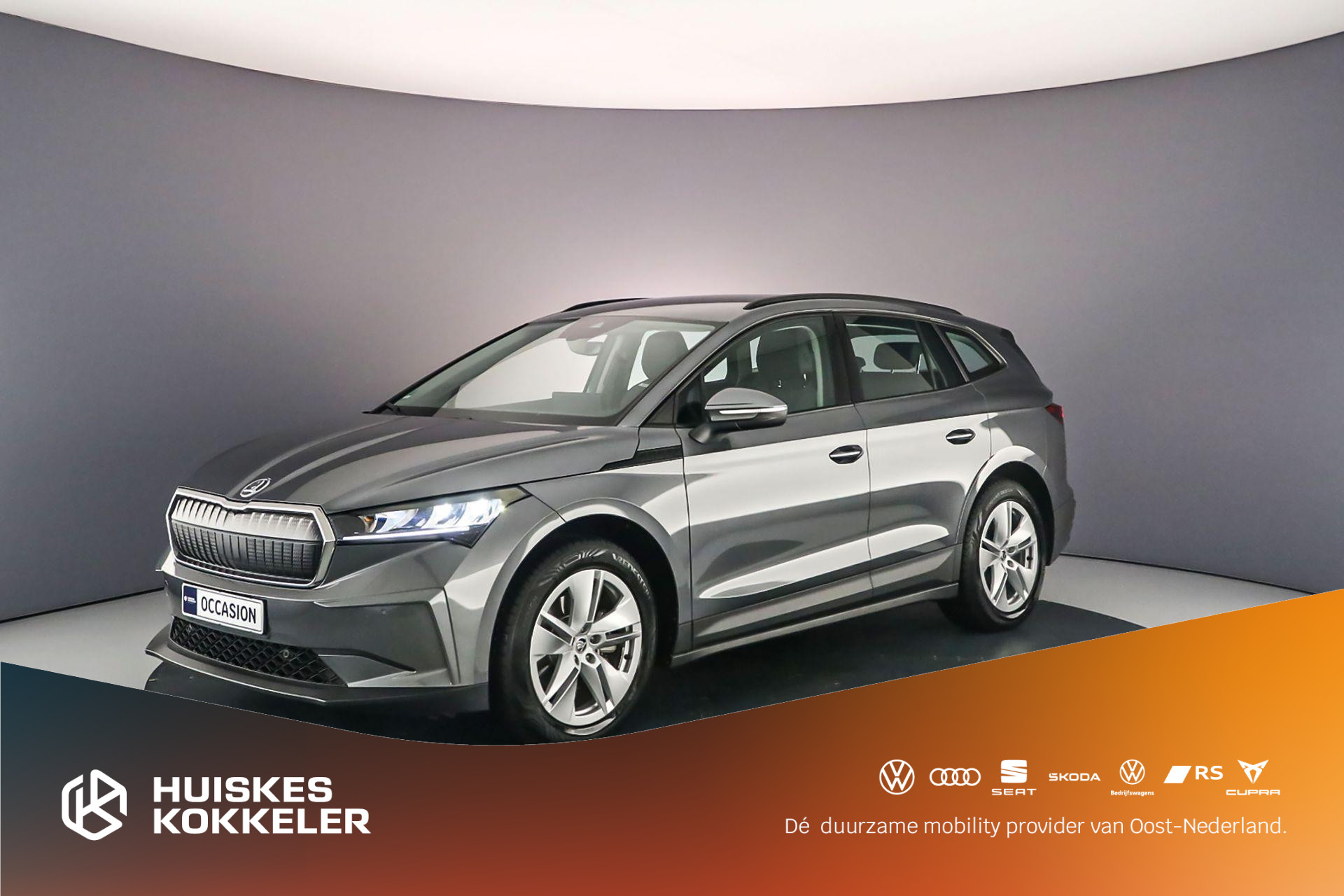 Škoda Enyaq iV 60 Selection 180pk Automaat Achteruitrijcamera, Navigatie, Cruise control, Airco, App connect, LED koplampen, Parkeersensoren, DAB, Radio