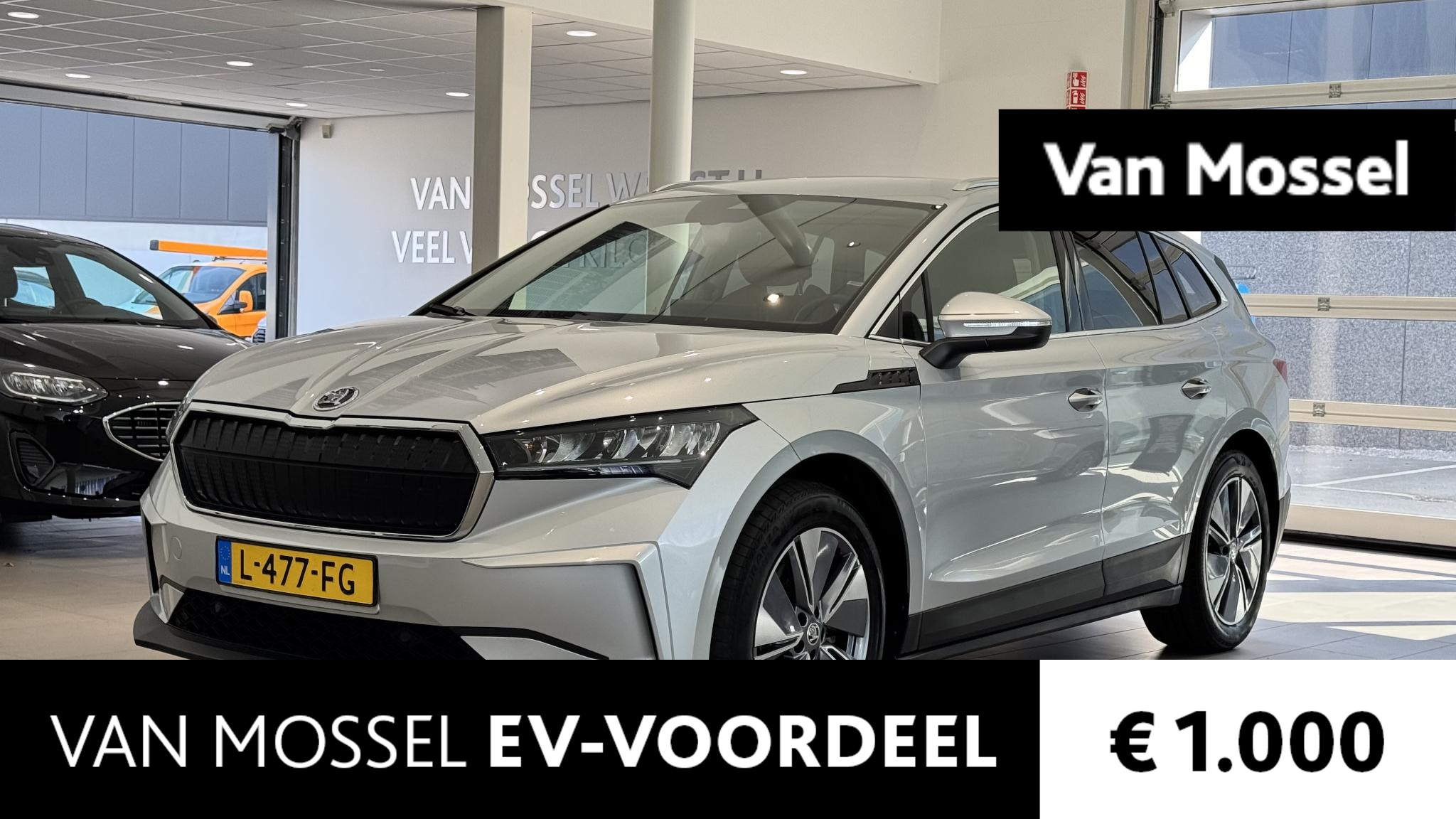 Škoda Enyaq iV 60 58 kWh 180 PK | Automaat | LED Koplampen | Navigatie | Lederen bekleding | Apple Carplay/Android Auto | Climate Control | Cruise Control | Parkeersensoren | Lichtmetalen velgen |