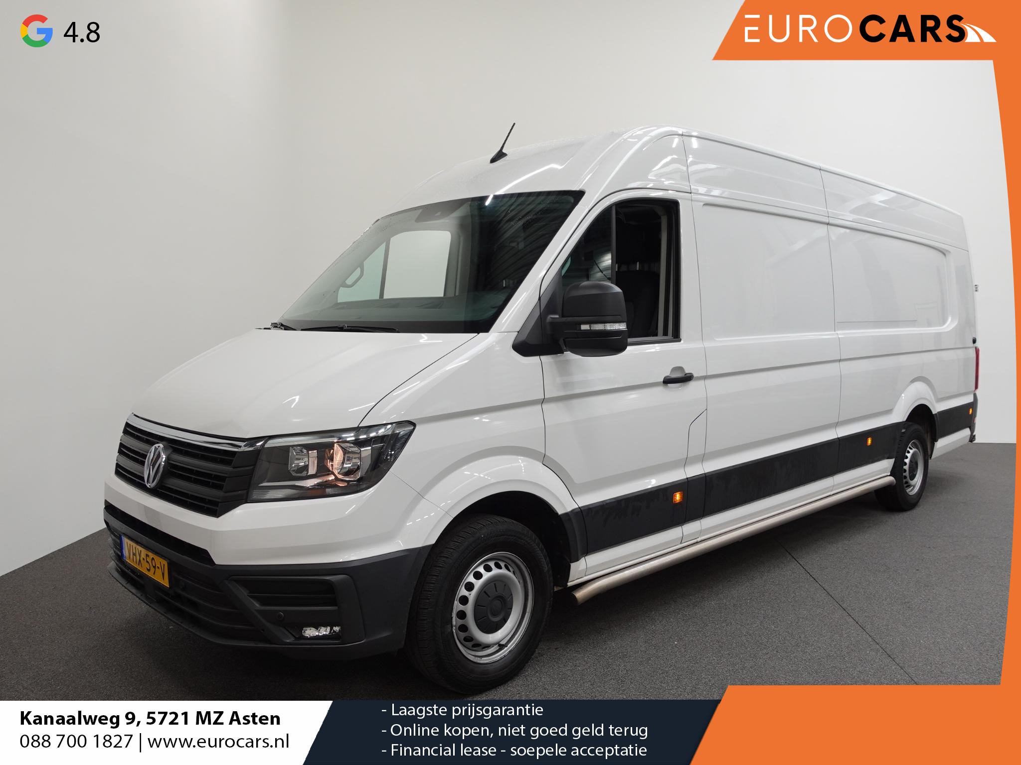 Volkswagen Crafter 140PK Automaat L5H3/ L4H2 Camera Apple Carplay Cruise control 2-Zits Airco  Parkeersensoren Euro6