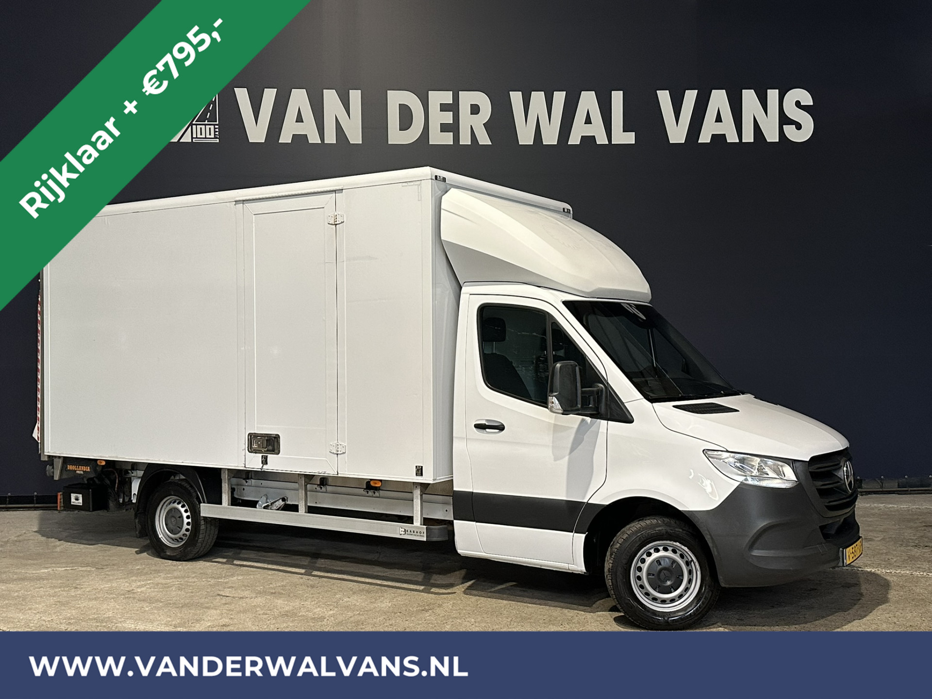 Mercedes-Benz Sprinter 314 CDI 143pk Bakwagen 4.4m Lang Laadklep Zijdeur 975kg laadvermogen Euro6 RIJKLAAR Airco | Camera, Apple carplay, Android auto