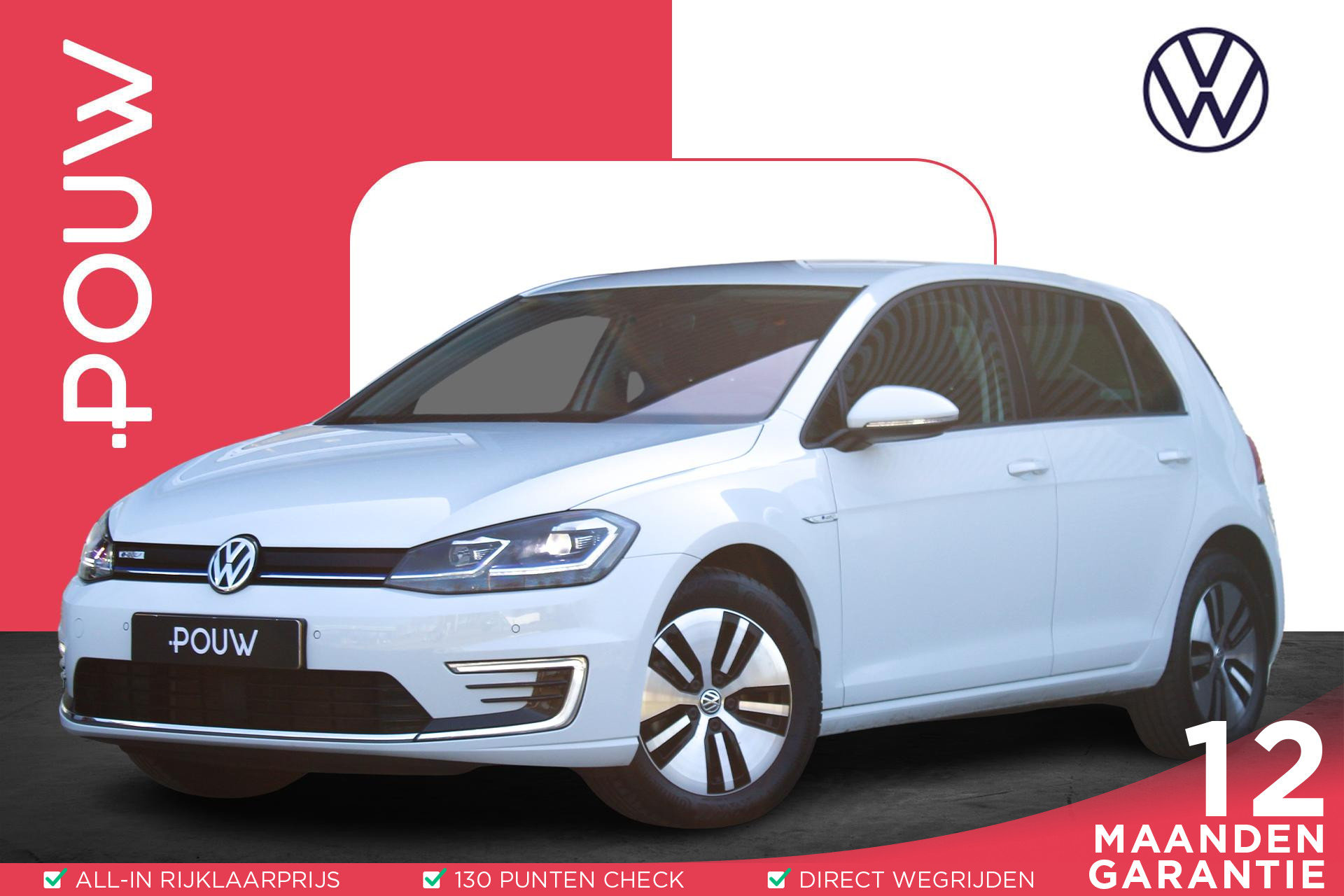 Volkswagen e-Golf 136pk E-DITION | Navigatie | Active Info Display | Draadloos Verwarmde Voorruit