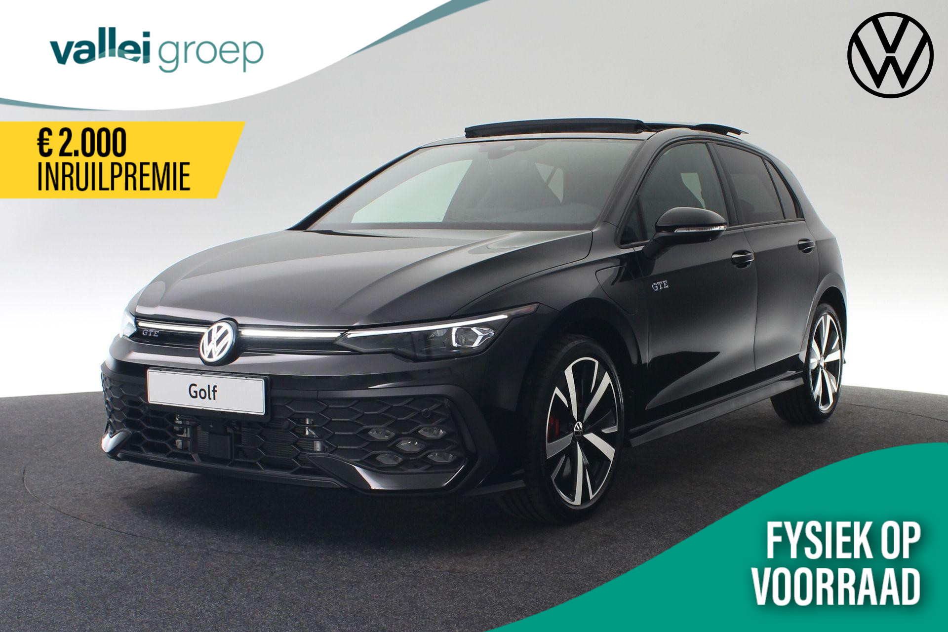 Volkswagen Golf GTE 1.5 eHybrid 200 kW / 272 pk DSG | Pano | 360 Camera | Standkachel | Side Assist | 18 inch