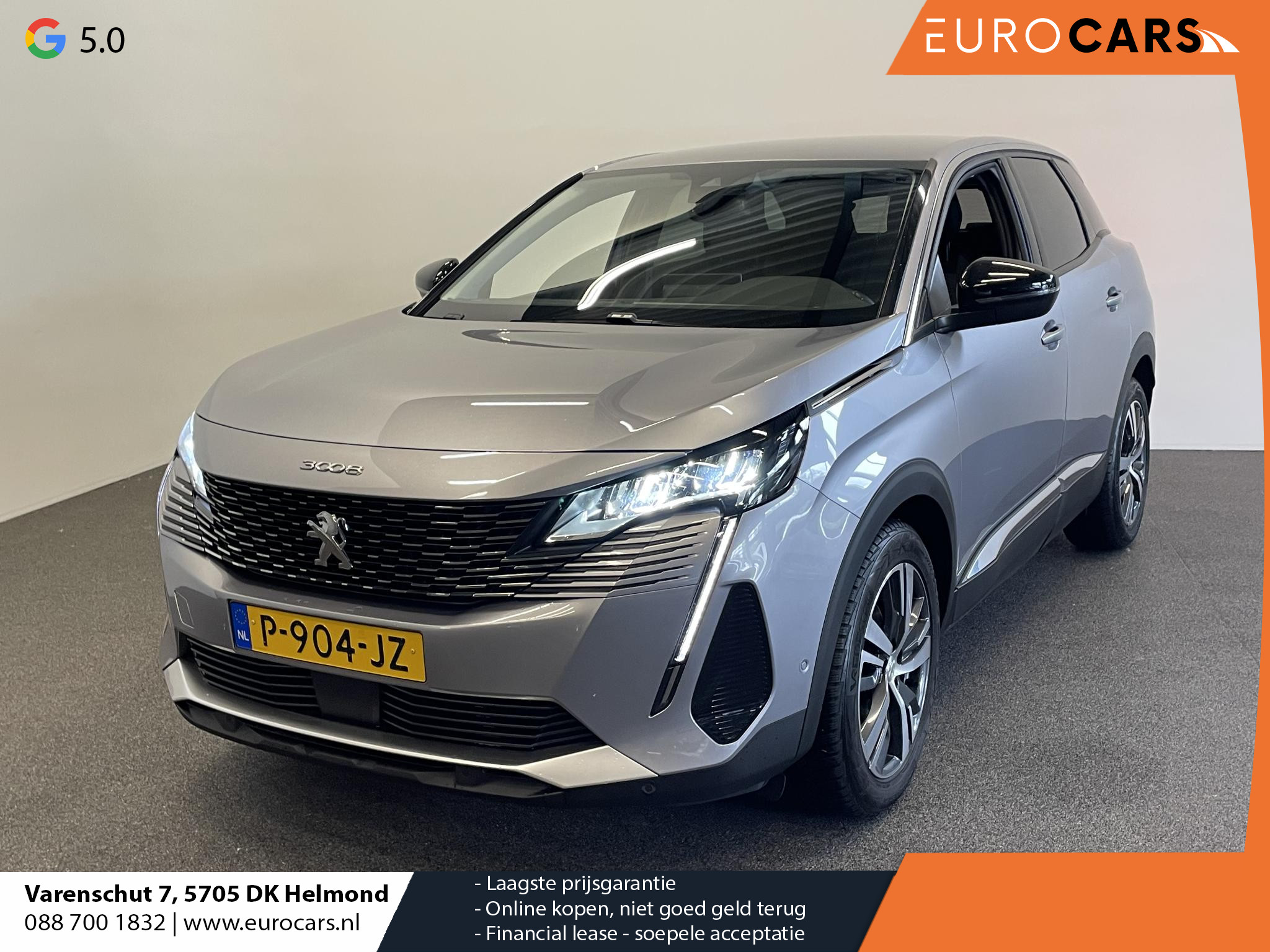Peugeot 3008 1.2 130pk Automaat Allure Pack Business Navigatie Camera Parkeersensoren Cruise Control Virtual Cockpit Climate Control Trekhaak Led
