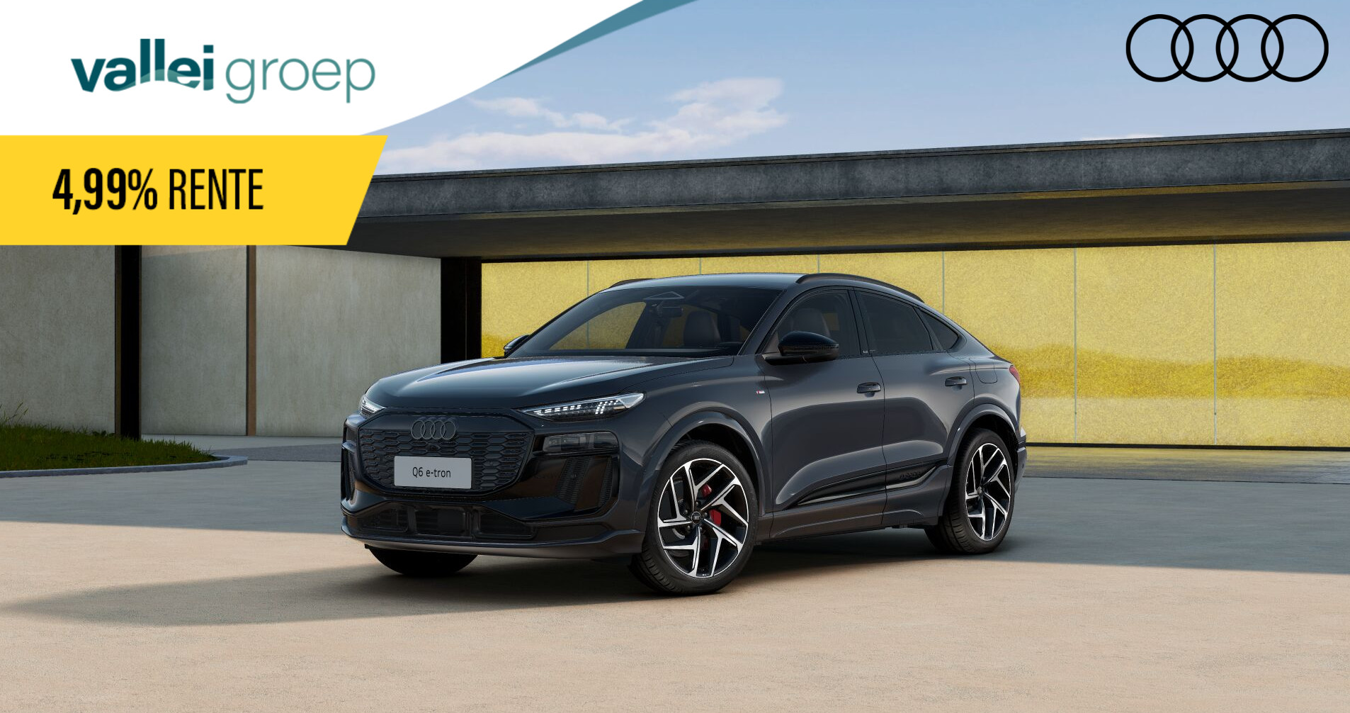 Audi Q6 e-tron S edition e-tron perf 100Kwh 225 kW / 306 PK Sport 306pk | Tech pro | Luchtvering | Trekhaak