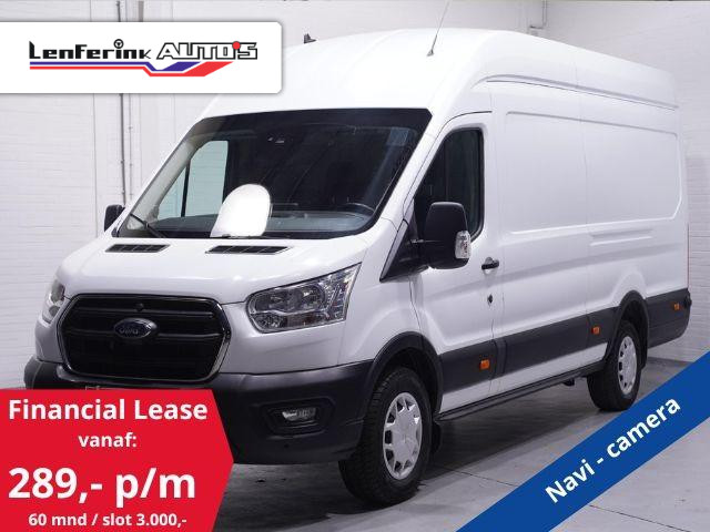 Ford Transit 2.0 TDCi 130 pk L4H3 Trend Navi, Camera Airco, Cruise Control, Lane&Side Assist, PDC V+A, 3-Zits