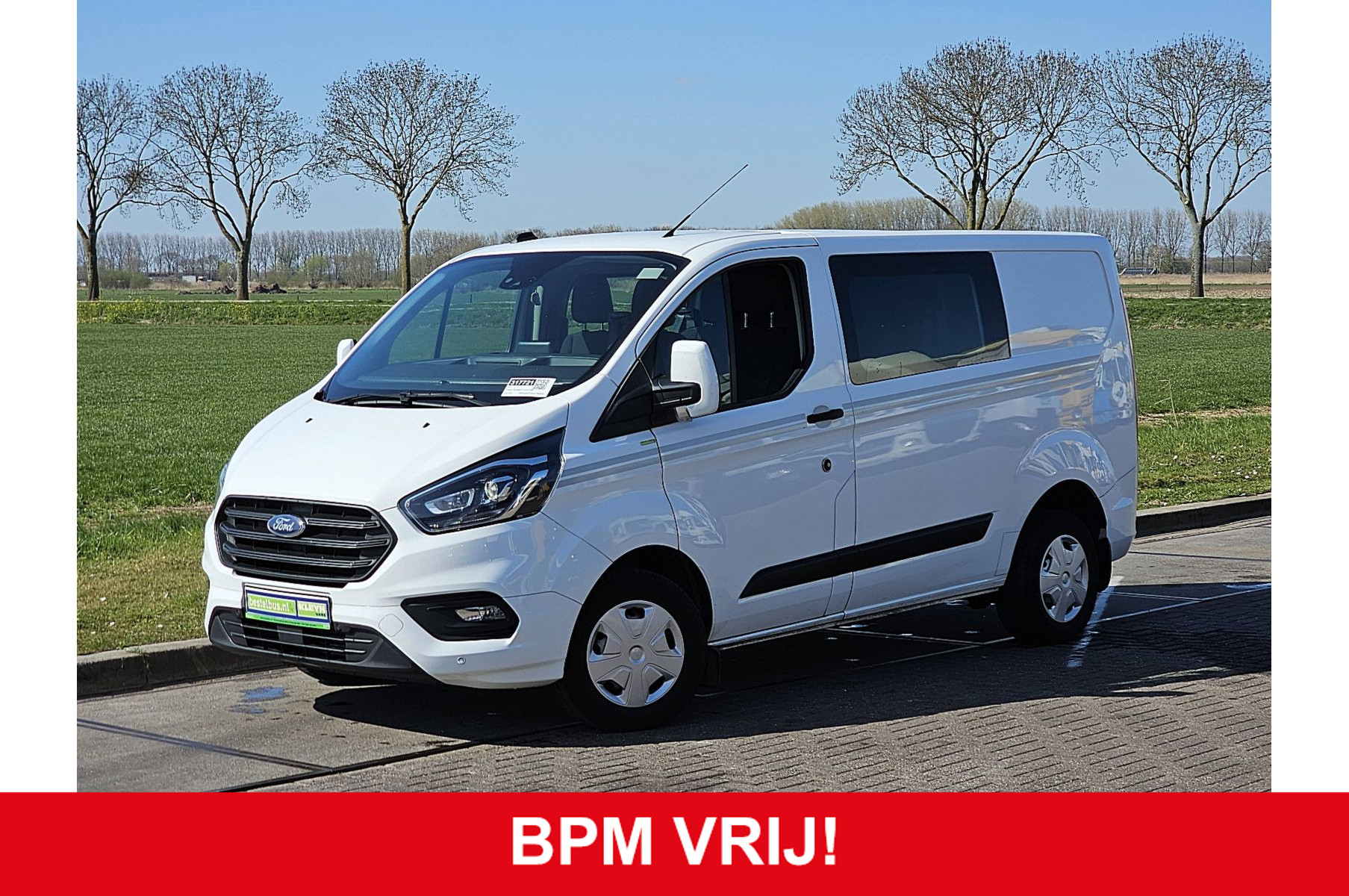 Ford Transit 2.0 TDCI L1H1 Dubbelcabine Airco Trekhaak Deuren Navi Xenon ACC Camera Euro6!
