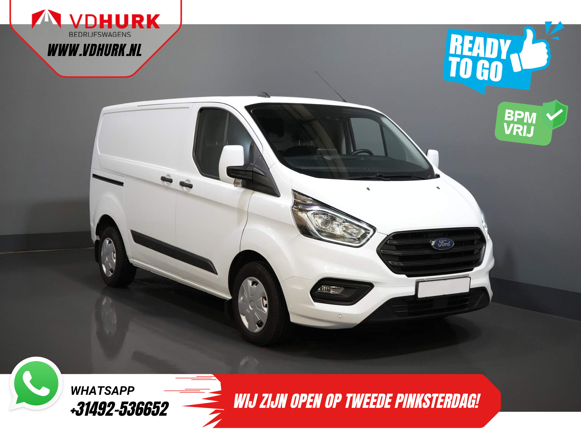 Ford Transit Custom 2.0 TDCI 136 pk Trend BPM VRIJ! Ready2Go Standkachel/ Carplay/ Stoelverw./ Camera/ PDC/ Cruise/ Trekhaak