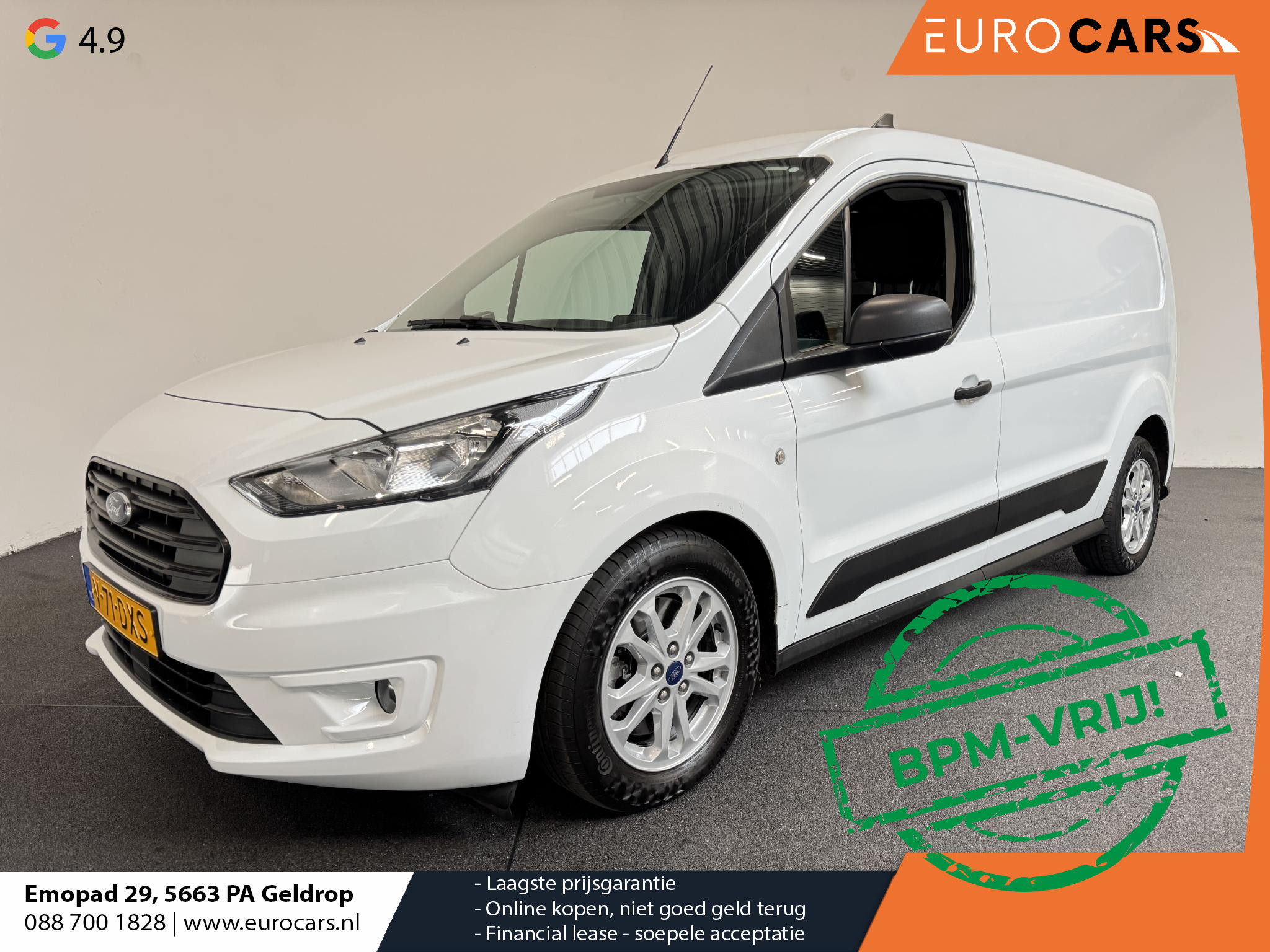 Ford Transit Connect 1.5 EcoBlue L2 Trend Automaat Navigatie Airco Parkeersensoren Cruise Control 3Zits Camera