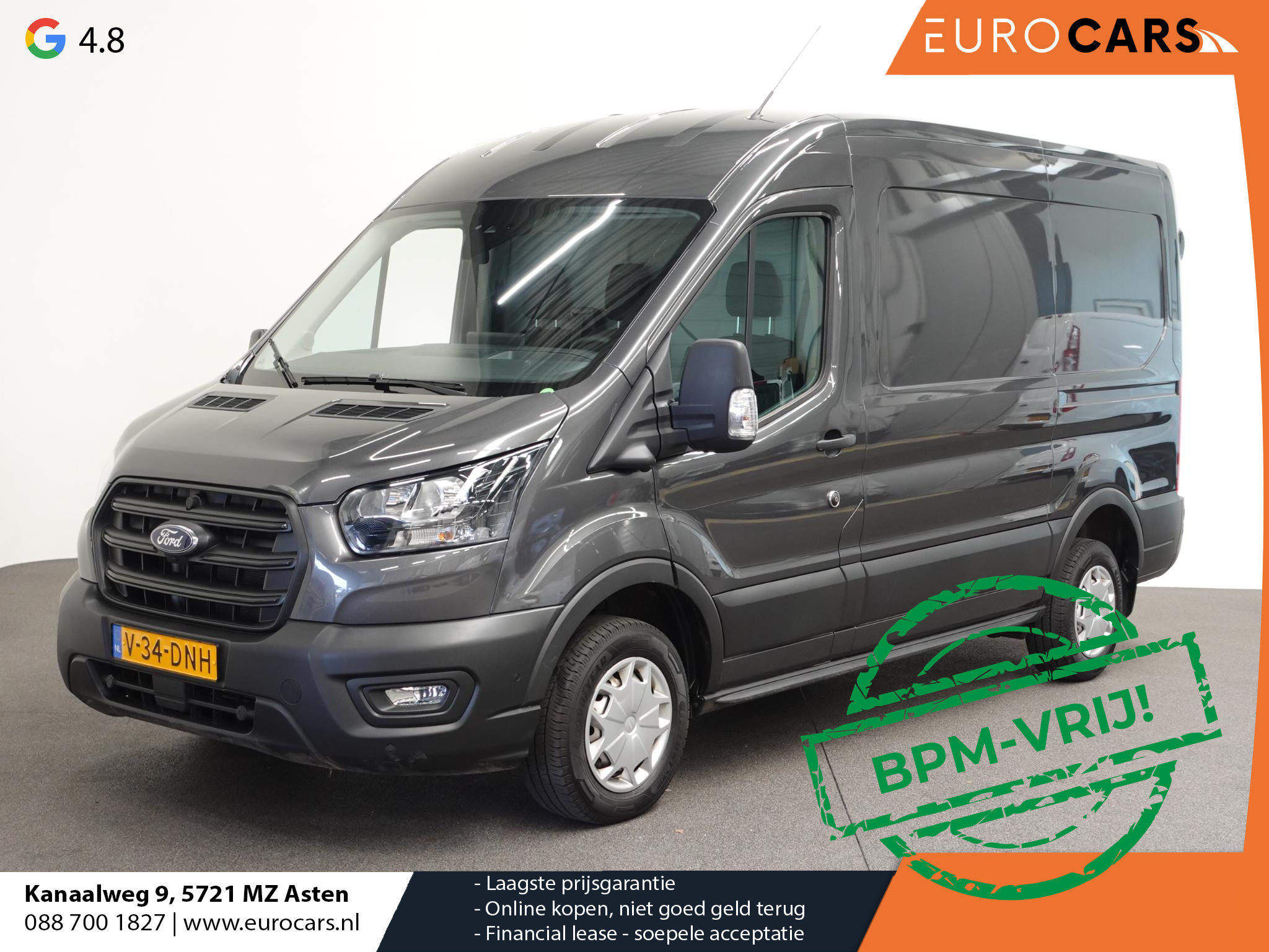 Ford Transit 105pk L2H2 Trend Trekhaak Navigatie 360 Camera Cruise Control Airco