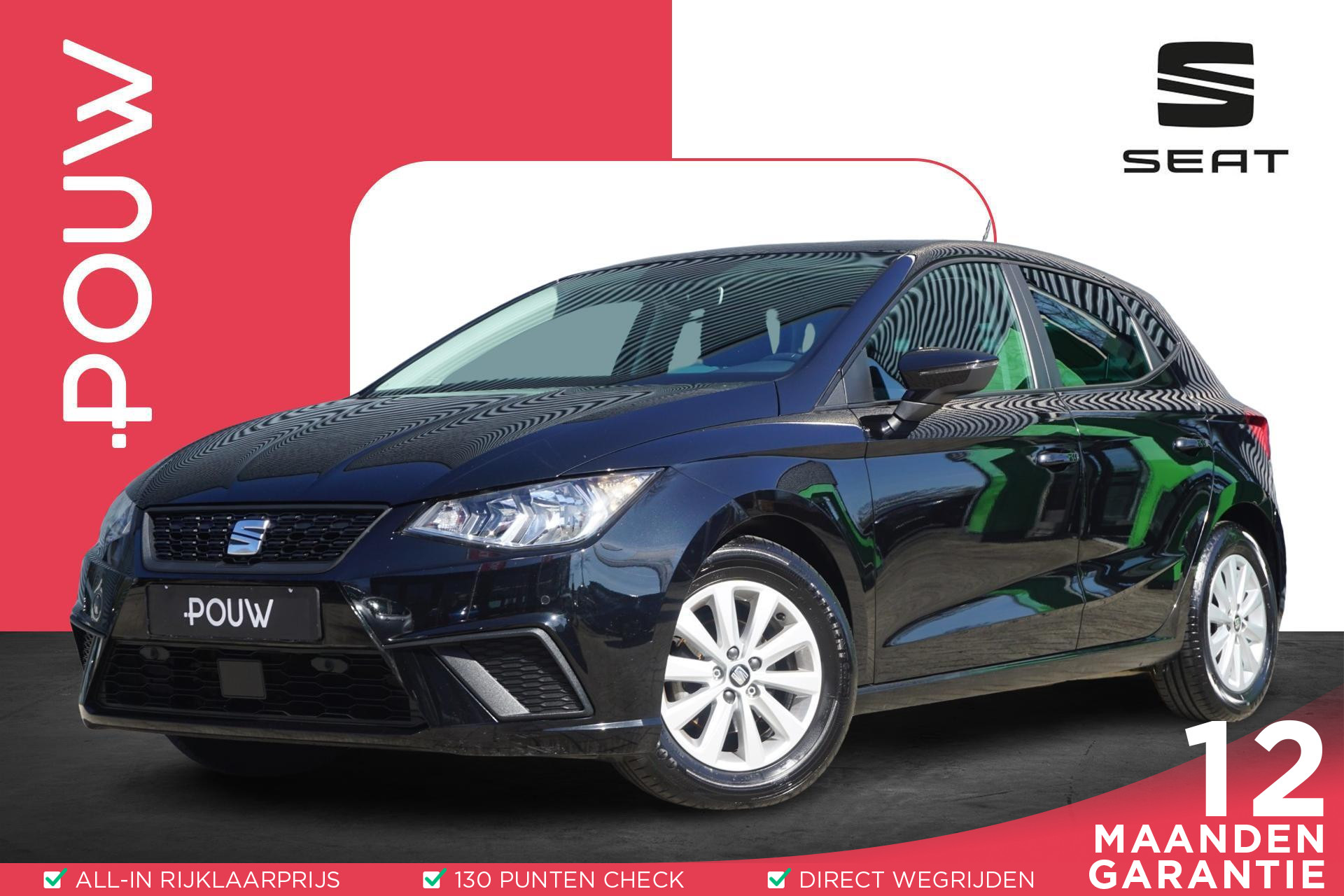 SEAT Ibiza 1.0 TSI 95pk Style Business Intense | Achteruitrijcamera | PDC Voor & Achter | Navigatie | Full Link
