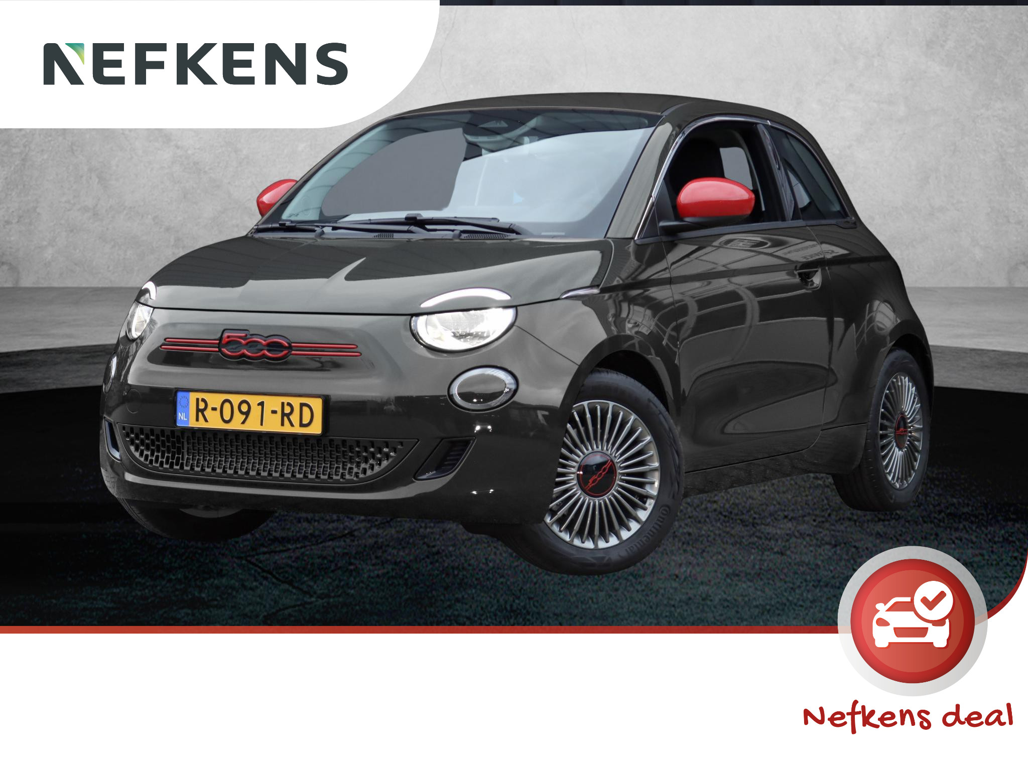 Fiat 500e 42 kWh RED | Apple CarPlay & Android Auto | Navigatie | Climate control