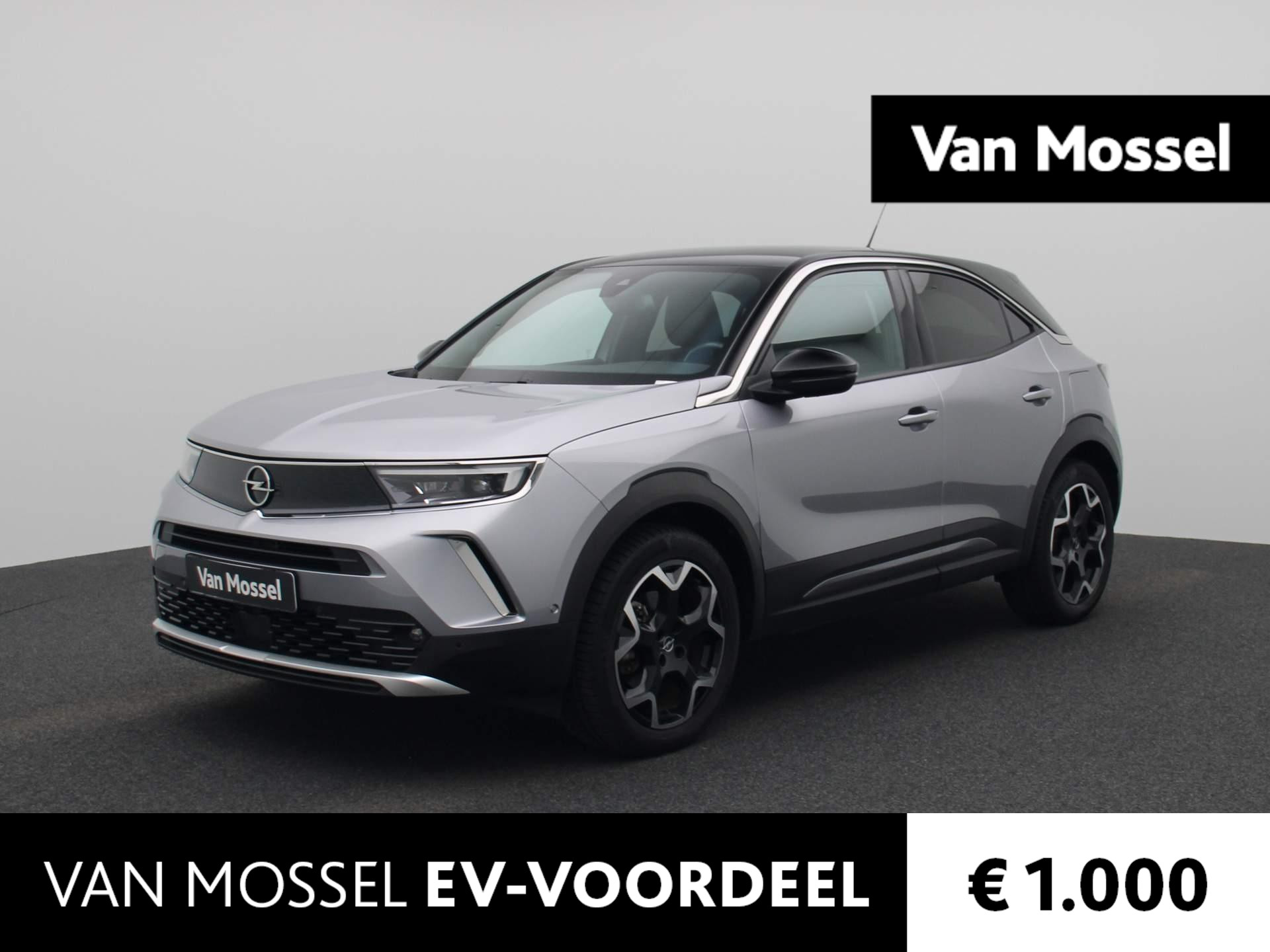 Opel Mokka-e Ultimate 50-kWh | HALF-LEDER | NAVIGATIE | ACHTERUITRIJCAMERA | LED KOPLAMPEN | CLIMATE CONTROL | PARKEERSENSOREN | STUURVERWARMING | STOELVERWARMING | APPLE CARPLAY / ANDROID AUTO | ADAPTIVE CRUISE CONTROL | LANE ASSIST |