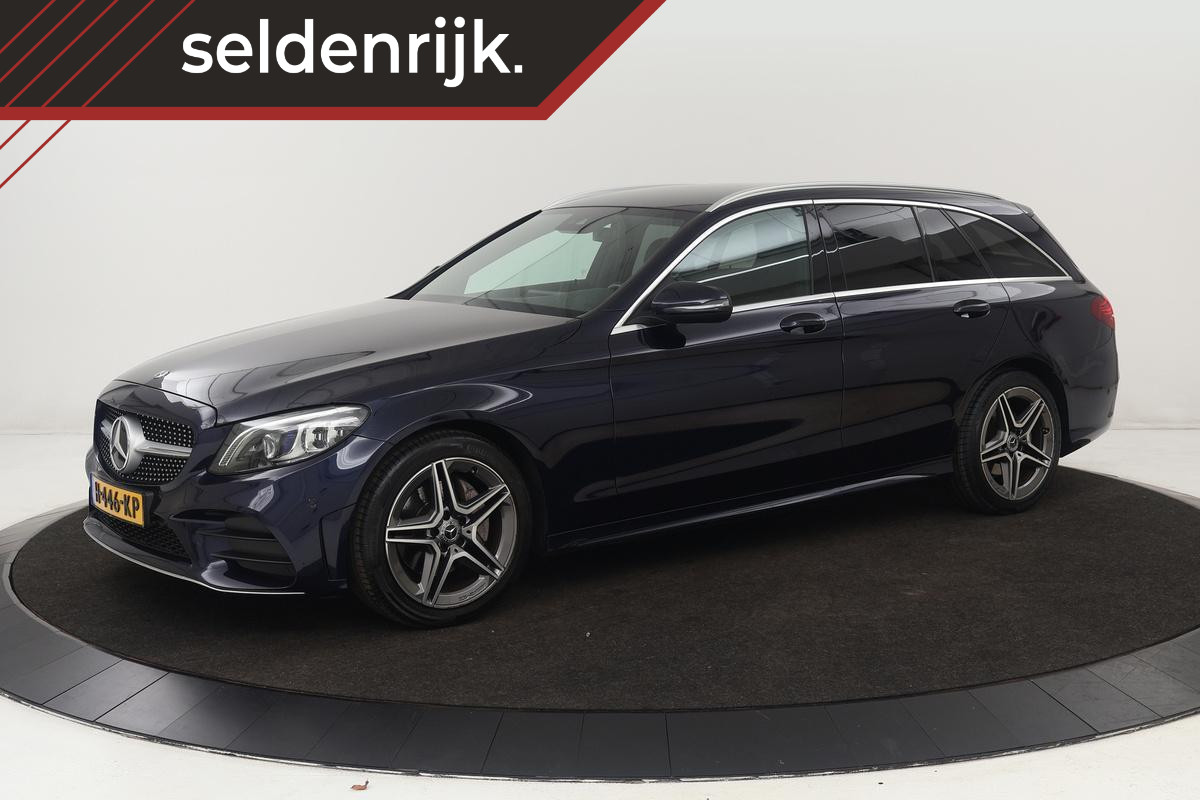 Mercedes-Benz C-Klasse 200 AMG | Stoelverwarming | Carplay | Trekhaak | Matrix LED | Sfeerverlichting | Leder/Alcantara | Side Assist | Camera