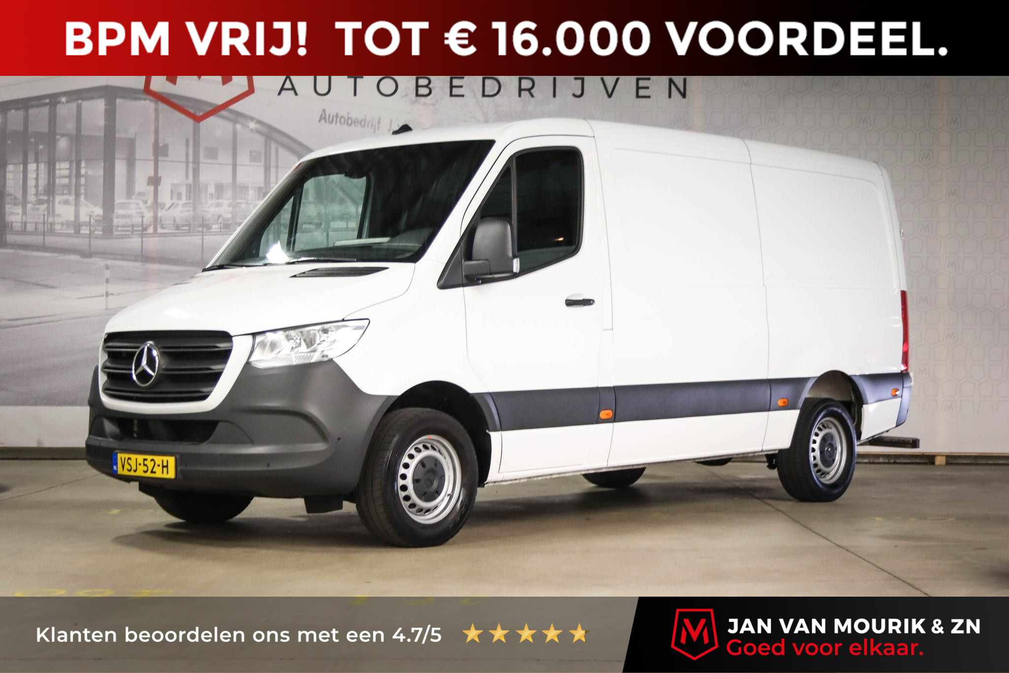 Mercedes-Benz Sprinter 317 1.9 CDI L2H1 RWD 170 PK | 3500 KG TREKGEWICHT | PROFESSIONAL PACK | AIRCO | CRUISE | DAB | APPLE | PDC | CAMERA | TREKHAAK