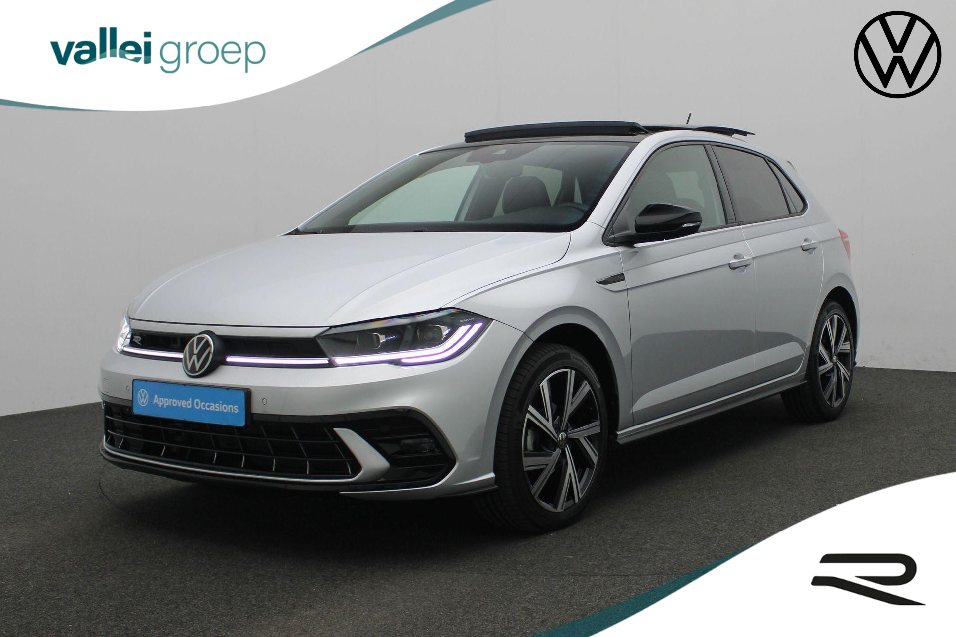 Volkswagen Polo 1.0 TSI 95 pk DSG R-Line | Panoramadak | IQ Light | Achteruitrijcamera | Stoelverwarming | Navigatie