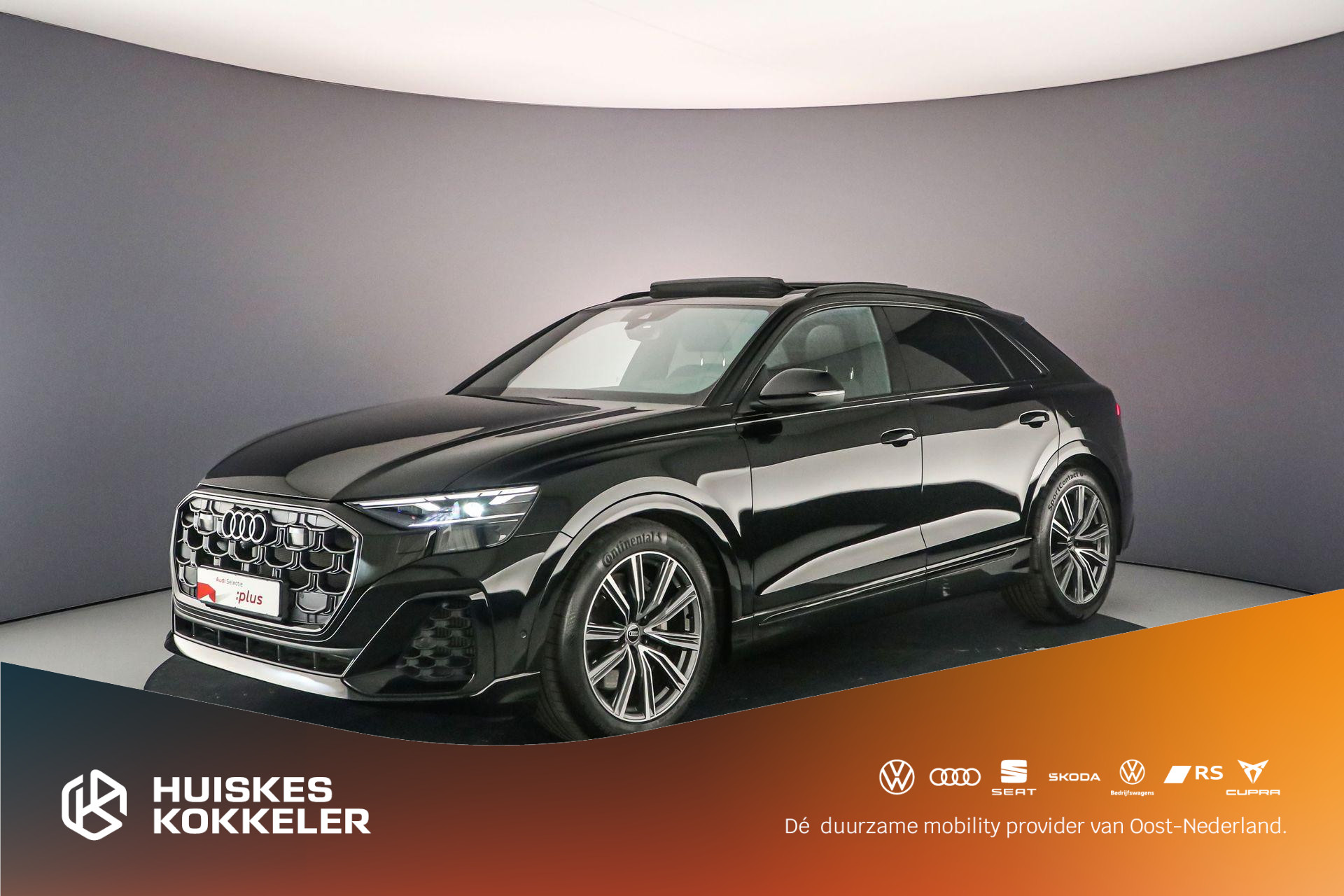 Audi Q8 55 TFSI e quattro Pro Line S | Pano | B&O | Head Up | Trekhaak | Adapt. Cruise | Ambient Plus | 4-wielbesturing |