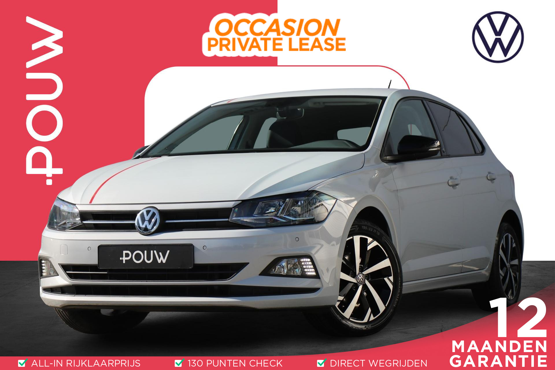 Volkswagen Polo 1.0 TSI 95pk DSG Beats | Navigatie | 16" Velgen | App Connect | Parkeersensor V + A