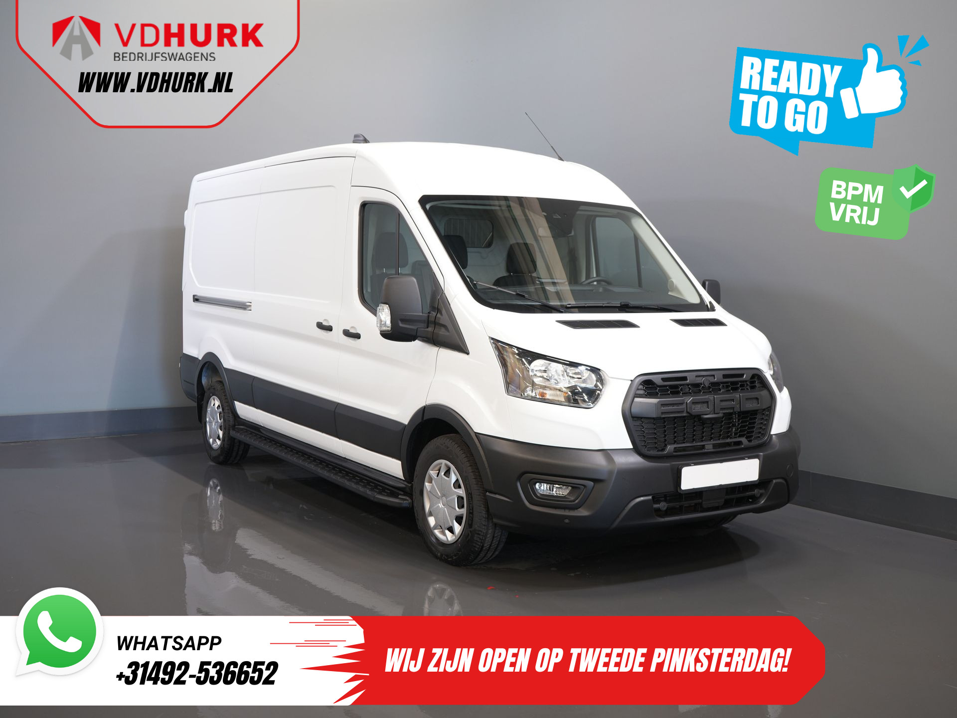 Ford Transit 350 2.0 TDCI 130 pk Aut. L3H2 Trend BPM VRIJ/ Carplay/ Camera/ Cruise/ PDC V+A/ DAB/ Airco