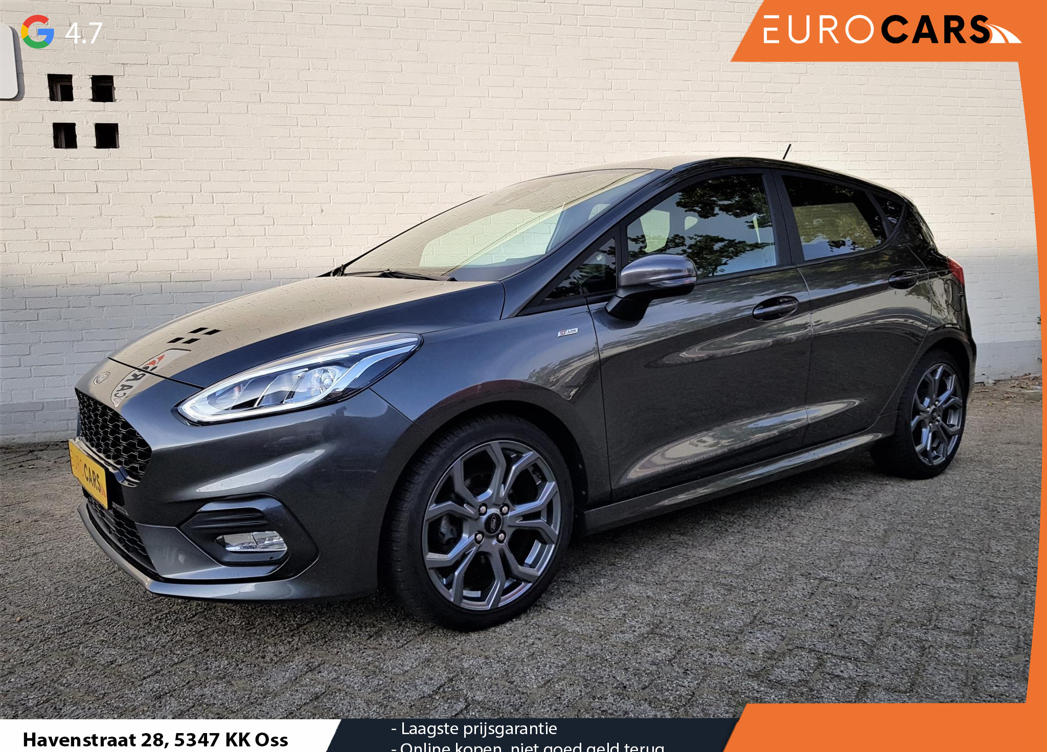 Ford Fiesta 1.0 EcoBoost ST-Line Navigatie Climate Control DAB Stoelverwarming Parkeer Sensoren Led Lichtmetalen Velgen 17"