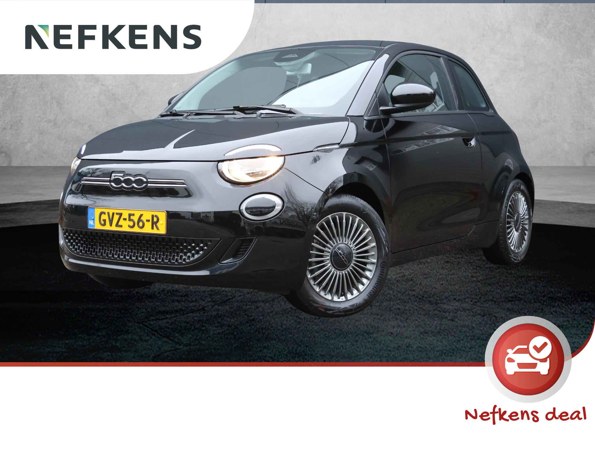 Fiat 500 Icon 42 kWh 3-fase (1ste eig./Climate/Cruise/7"scherm/Isofix/LMV/GOED ondh.)