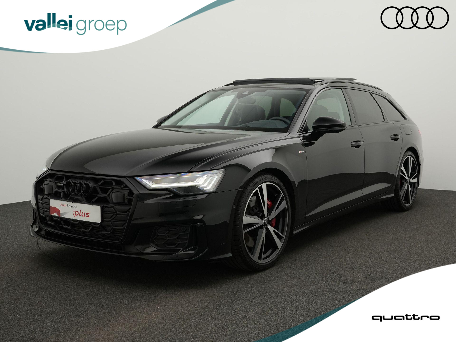 Audi A6 Avant 55 TFSI e 367 pk S-tronic quattro S edition Competition / S-Line | Panoramadak | Leder | Nachtzicht | Geheugenstoelen | Bang & Olufsen | Head-up display | HD Matrix LED