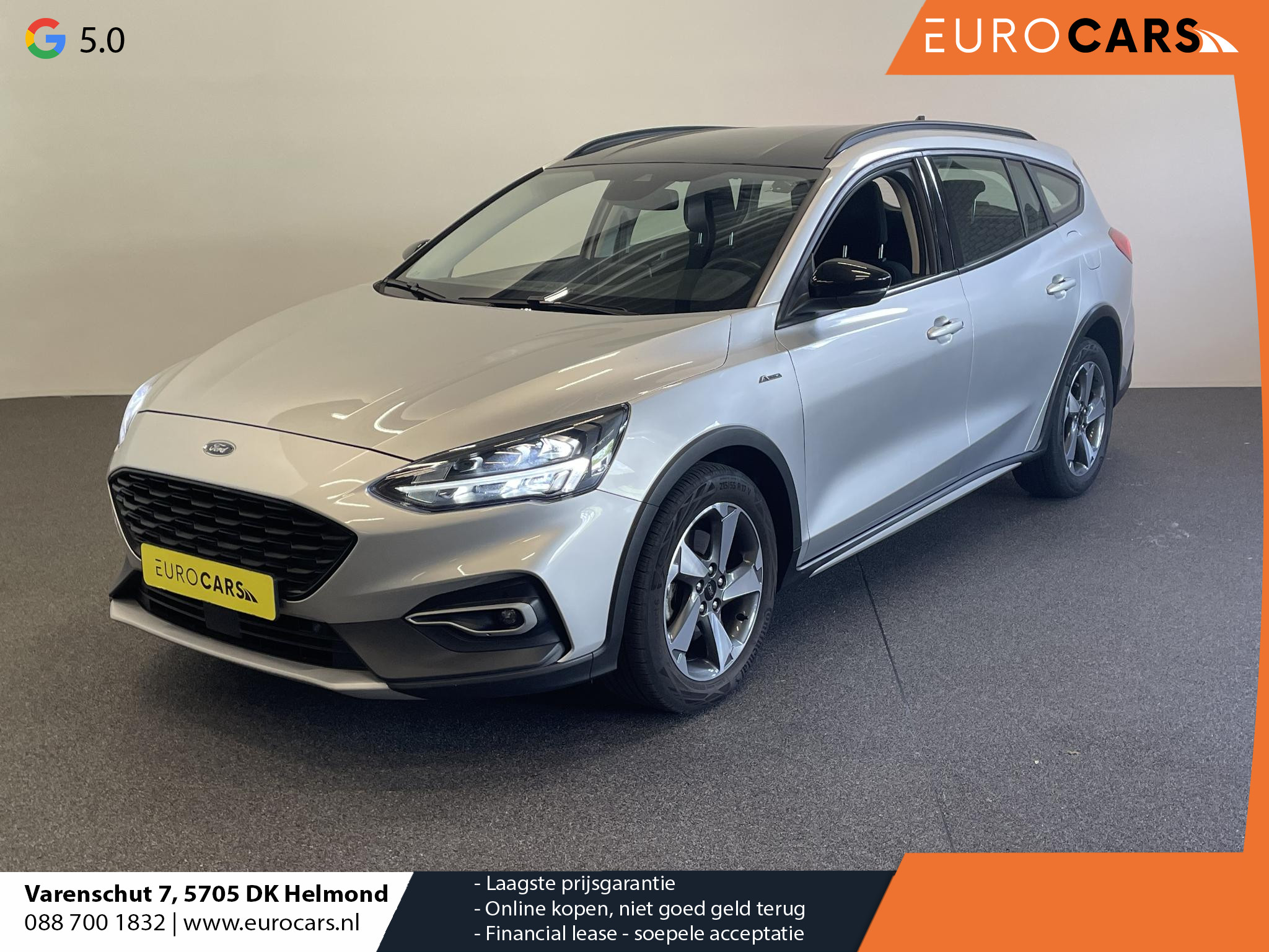 Ford Focus Wagon 1.0 EcoBoost Aut. Active X Business Airco|ECC Navi Carplay PDC VA + Camera Full LED koplampen