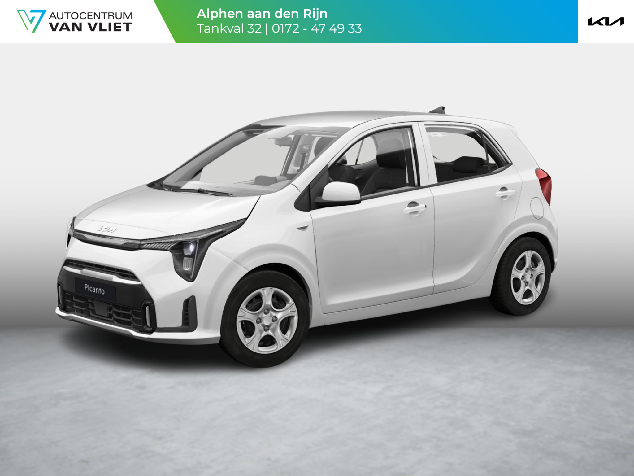 Kia Picanto 1.0 DPI DynamicLine ANWB Private Lease v.a € 269,-| Automaat | Snel leverbaar | Navigatie | achteruitrijcamera |
