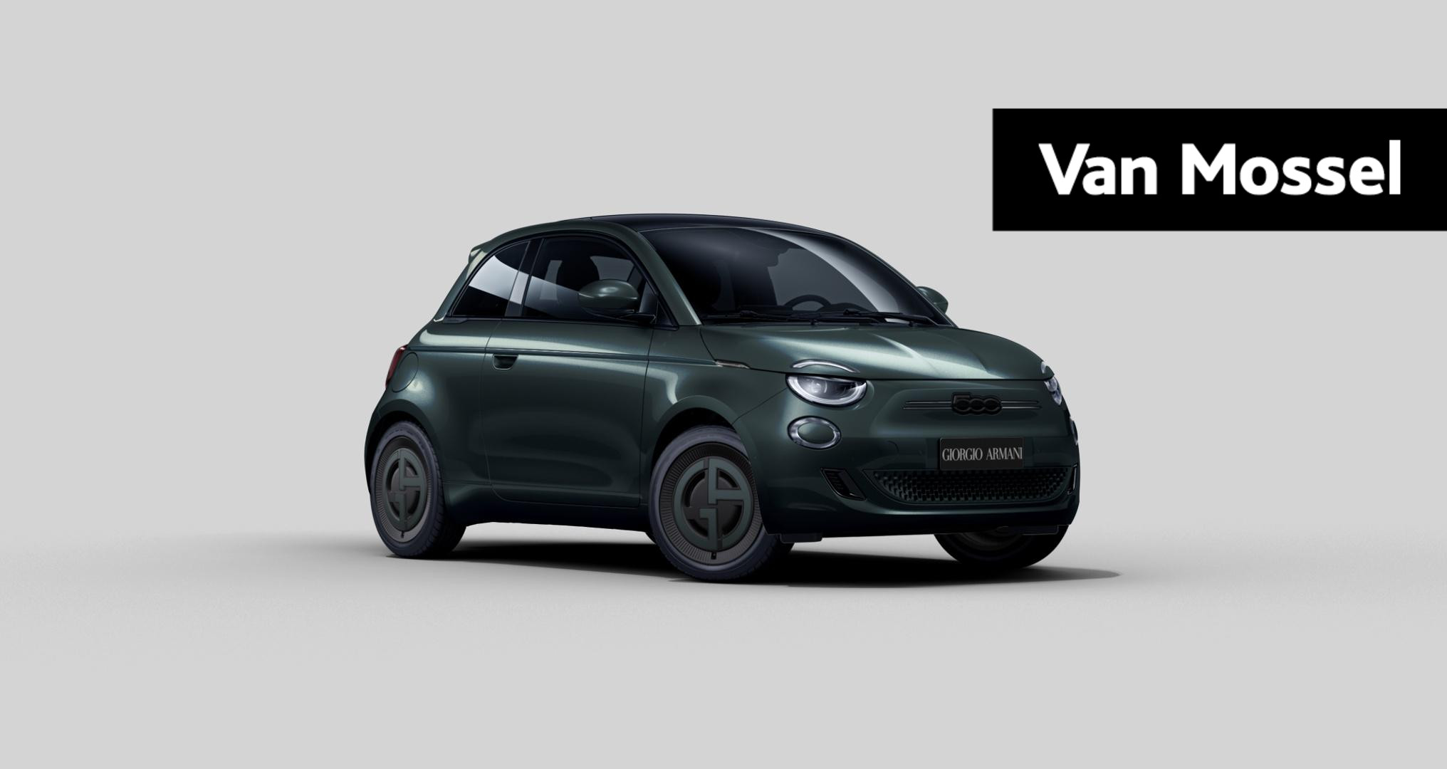 Fiat 500e Giorgio Armani Edition 42 kWh | Camera | Leder | LED | Navigatie | Draadloze lader | ACC | Nu