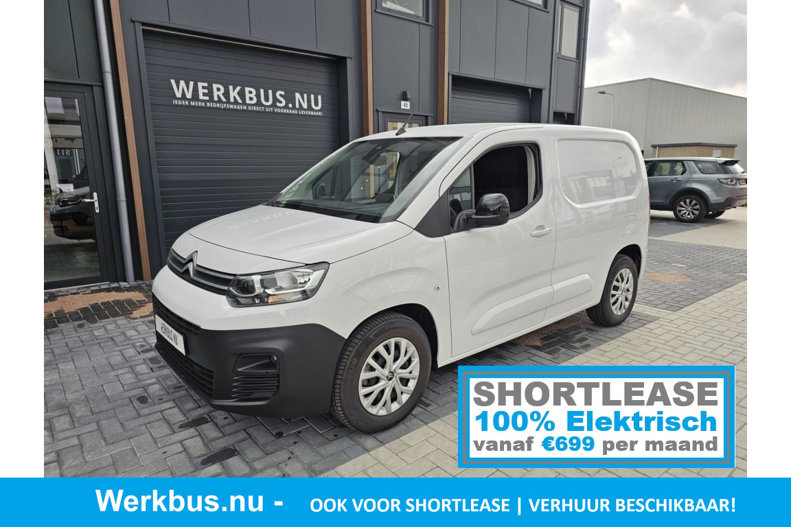 Citroën ë-Berlingo 136 L1 50 kWh Ook beschikbaar voor Shortlease! 4 x uit voorraad leverbaar!