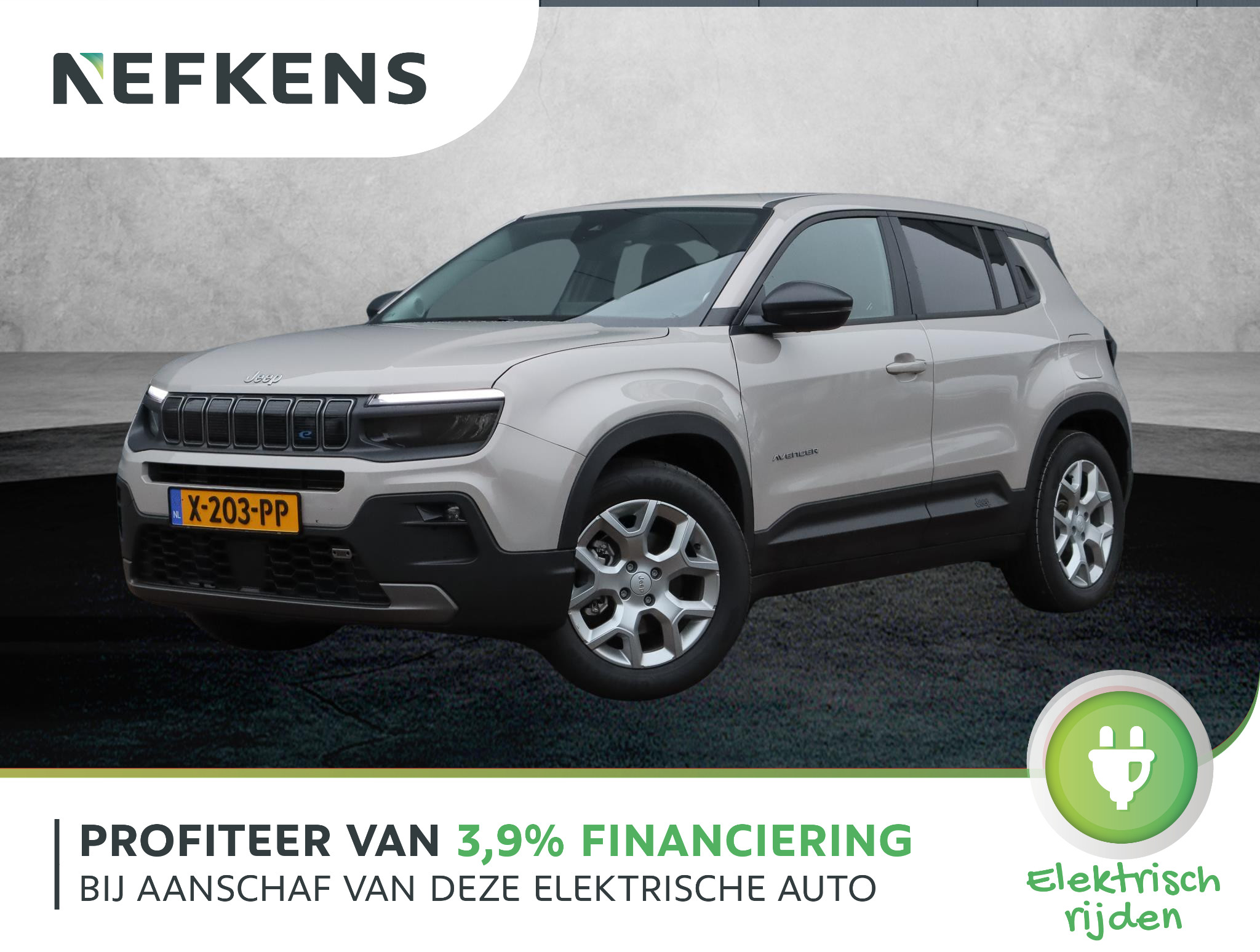 Jeep Avenger Longitude 54kWh 3-fase | Camera | Climate Control | Apple Carplay / Android Auto