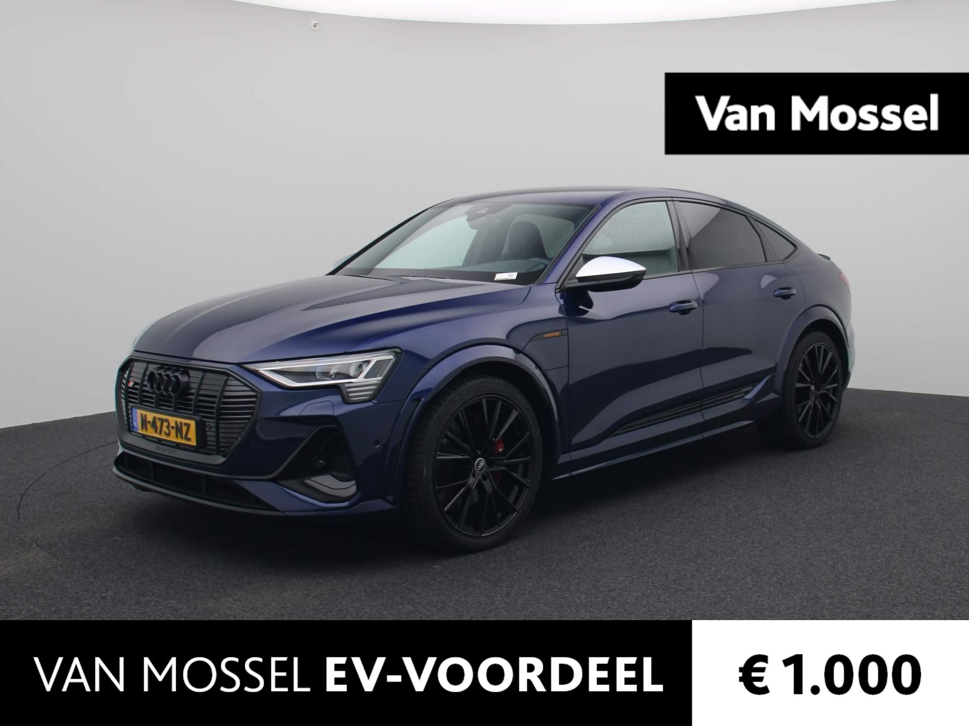 Audi e-tron Sportback S quattro 95 kWh | 96% SOH | 500PK | SPORTSTOELEN | LUCHTVERING | ELEKTRISCHE BESTUURDERSSTOEL MET GEHEUGEN | LEDER | STOELERWARMING | ELEKTRISCHE ACHTERKLEP | ACHTERUITRIJCAMERA | ADAPTIVE CRUISE CONTROL | STOELVERWARMING | 22 INCH |