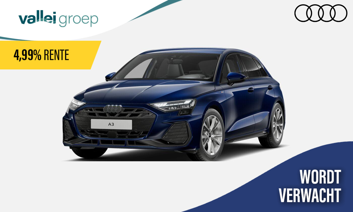 Audi A3 Sportback S edition 30 TFSI 116 PK | Glazen Panoramadak | Lichtpakket Pro ambient Light | Warmtewerend glas donker getint |