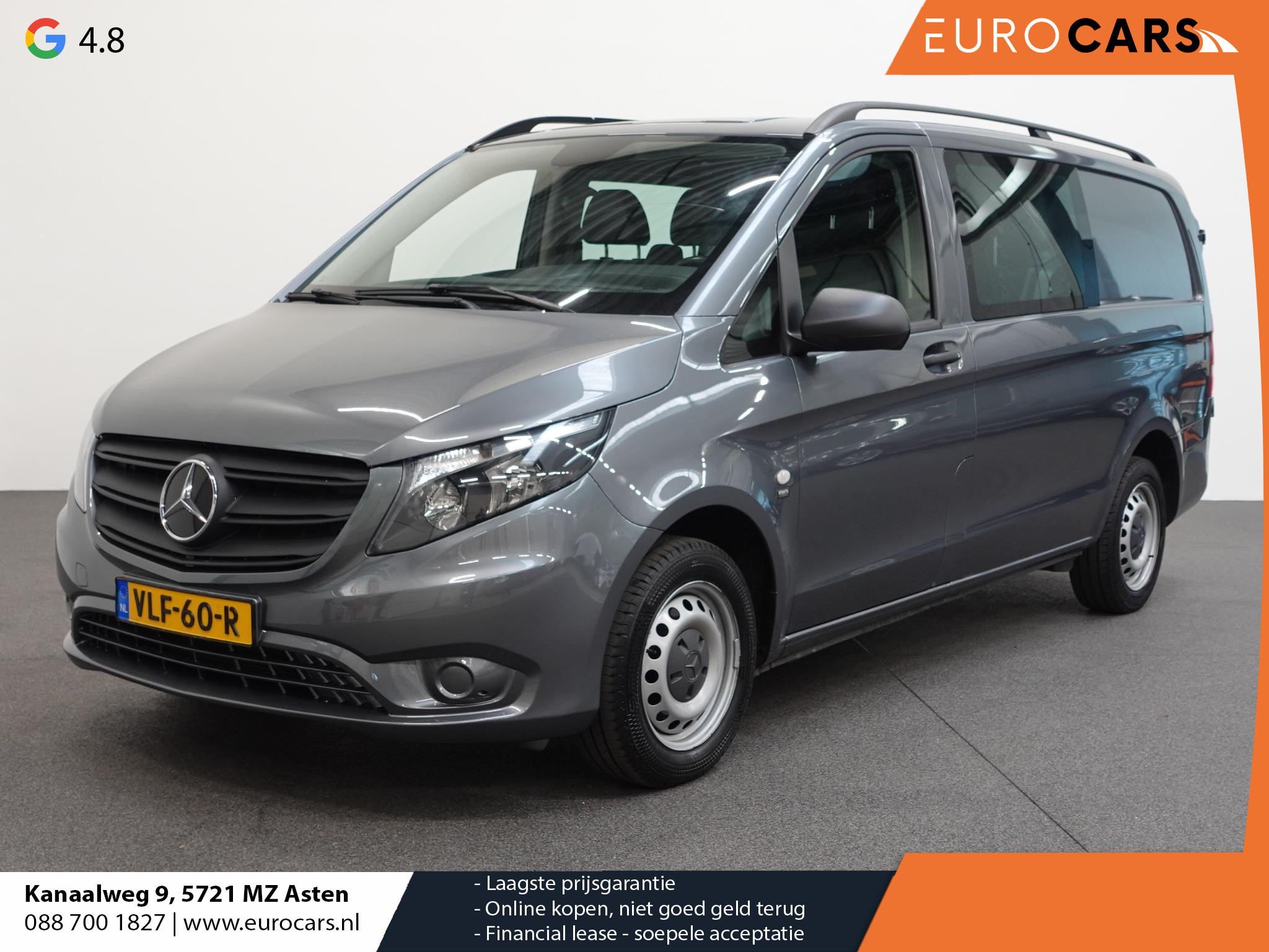 Mercedes-Benz Vito 114 CDI Automaat Dubbele Cabine 6-zits Navigatie Apple Carplay Trekhaak Cruise control Camera Euro6