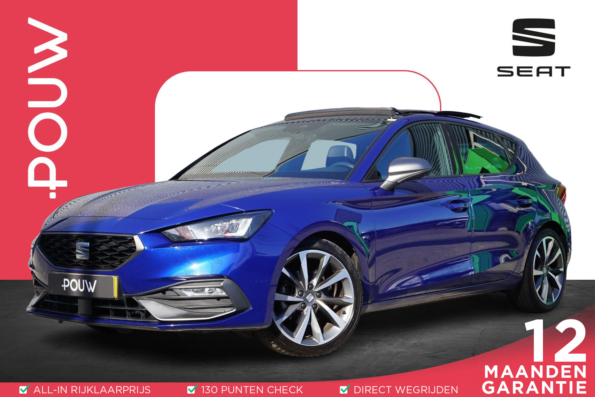 SEAT Leon 1.5 eTSI 150pk DSG FR | Panoramadak | FullLink Navigatie | SportStuur