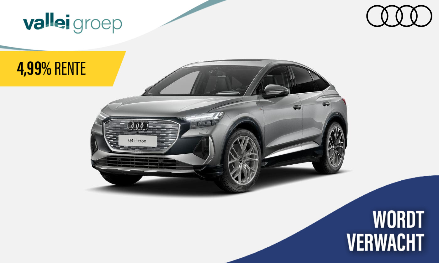 Audi Q4 e-tron Sportback 45 quattro 286 PK S edition | Glazen panoramadak | Sonos premium | Velgen 21 inch |