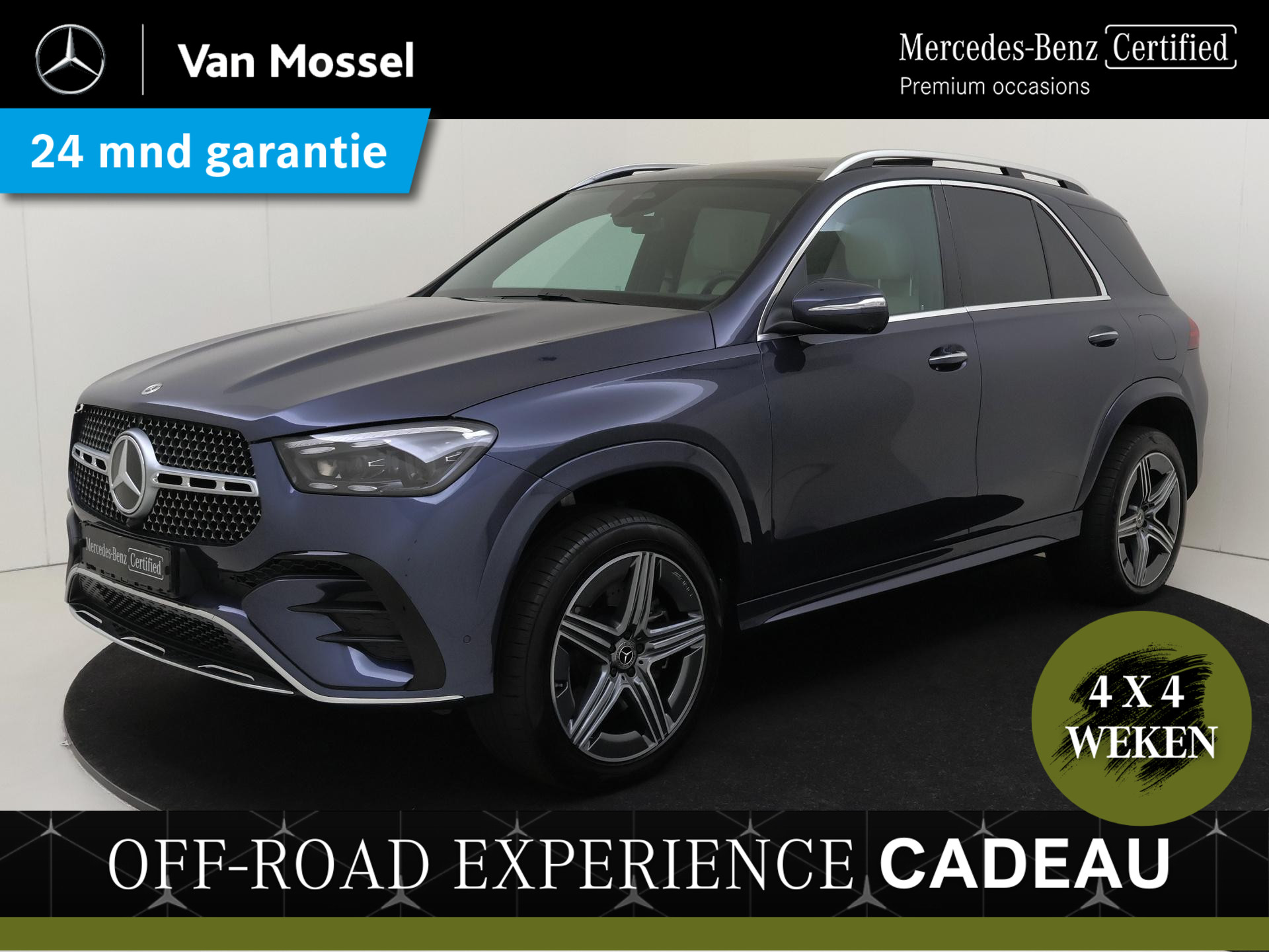 Mercedes-Benz GLE 400 e 4MATIC AMG Line / Panoramadak/ 21 inch/ Burmester/ AIRMATIC/ Beige leder