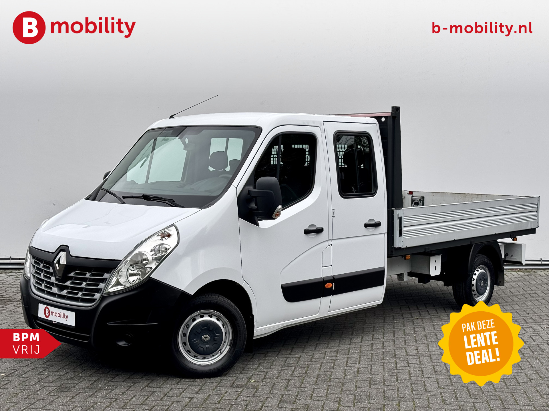 Renault Master T35 2.3 dCi 145PK L3 Pick-Up Dubbel Cabine Laadbak | 6-Persoons | Airco | Bluetooth Telefoon