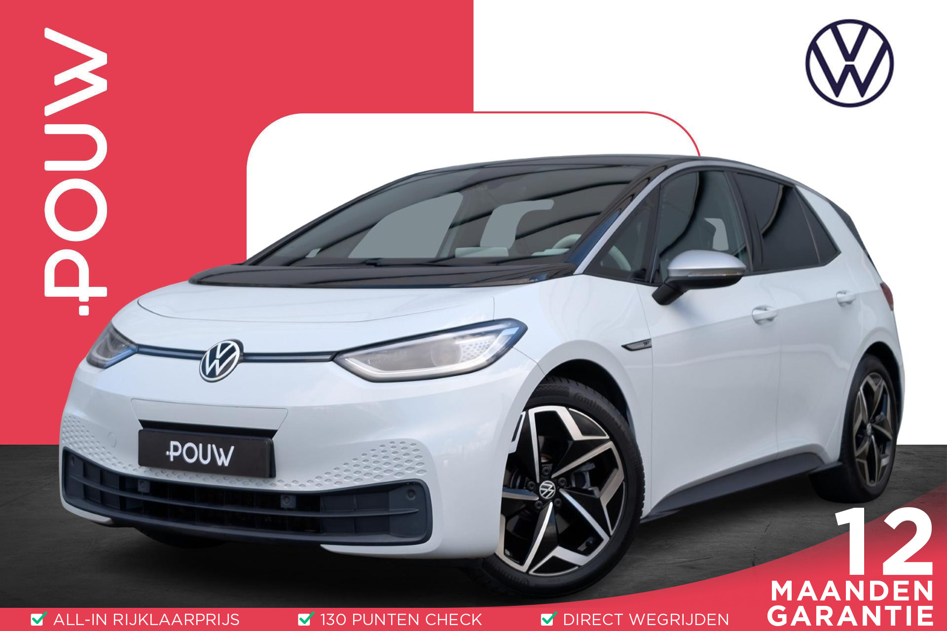 Volkswagen ID.3 204pk First Plus 58 kWh | SoH 90% | Camera | App Connect | LED Matrix