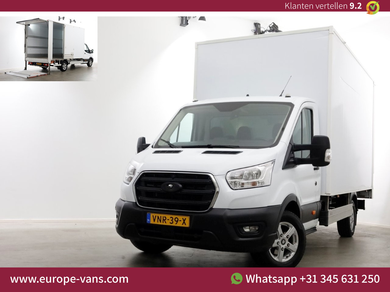 Ford Transit 350 2.0 TDCI 130pk Bakwagen met laadklep 1.211kg laadvermogen 01-2022