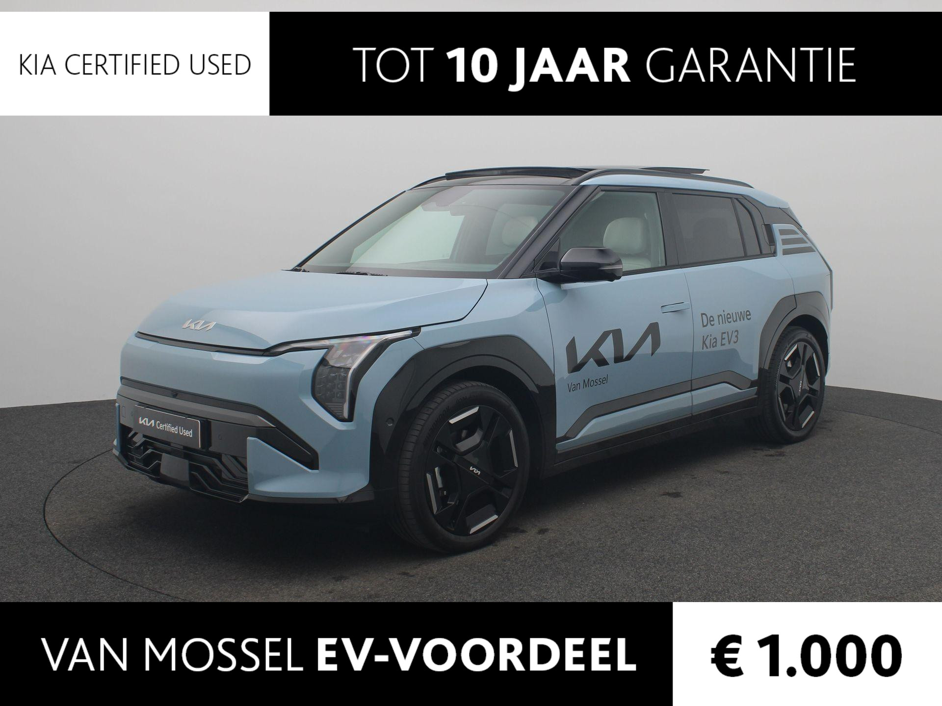 Kia EV3 GT-PlusLine 81.4 kWh Leder | Pano Dak | Elektrische stoel met geheugen | 360 Camera | Dodehoekcamera | Head-Up | Stoelventilatie