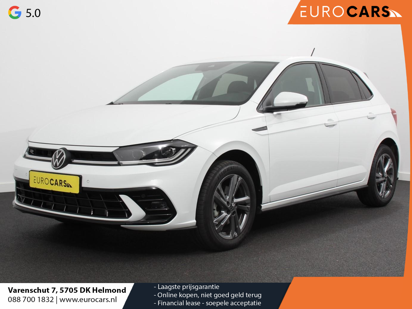 Volkswagen Polo 1.0 TSI DSG R-Line Navigatie Apple Carplay/Android Auto Adaptive Cruise Control Parkeersensoren Stoelverwarming Virtual Cockpit Ledverlichting Climate Control