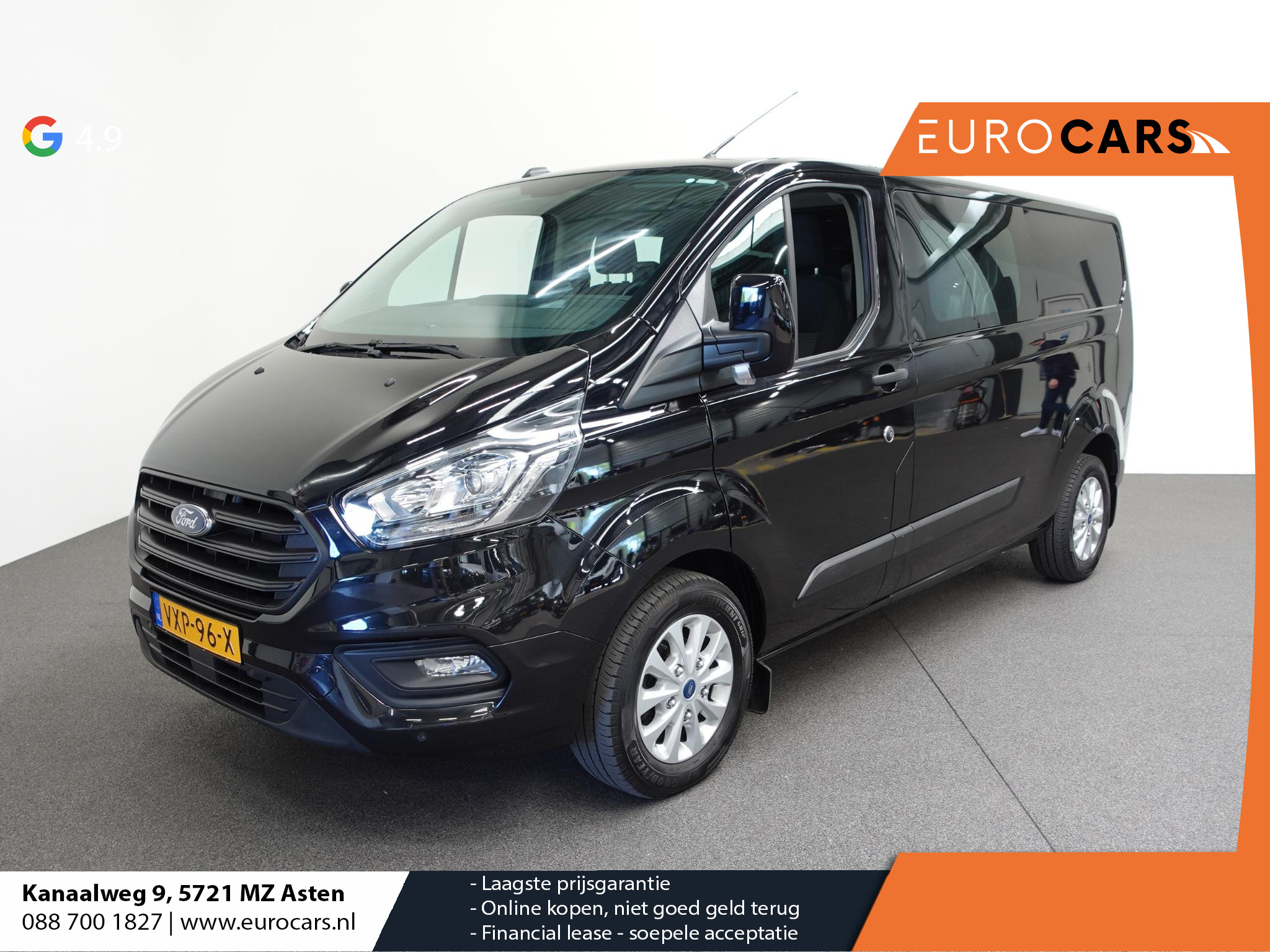 Ford Transit Custom 300 2.0 TDCI L2H1 Trend Automaat Dubbele Cabine Airco Navi Cruise Camera Trekhaak