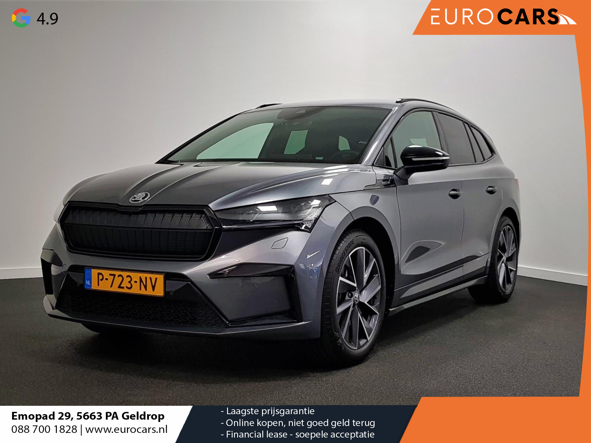Škoda Enyaq iV 80 Sportline Navigatie | Climate pack | Led | Extra Getint glas | Lichtmetalen Velgen